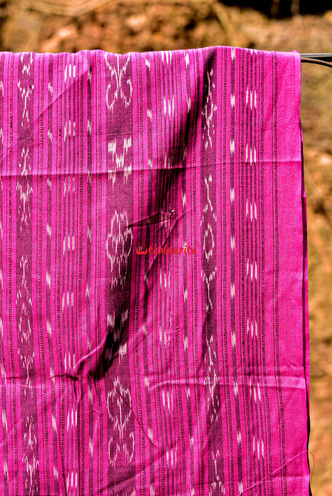 Dark Magenta Ikat (Fabric)