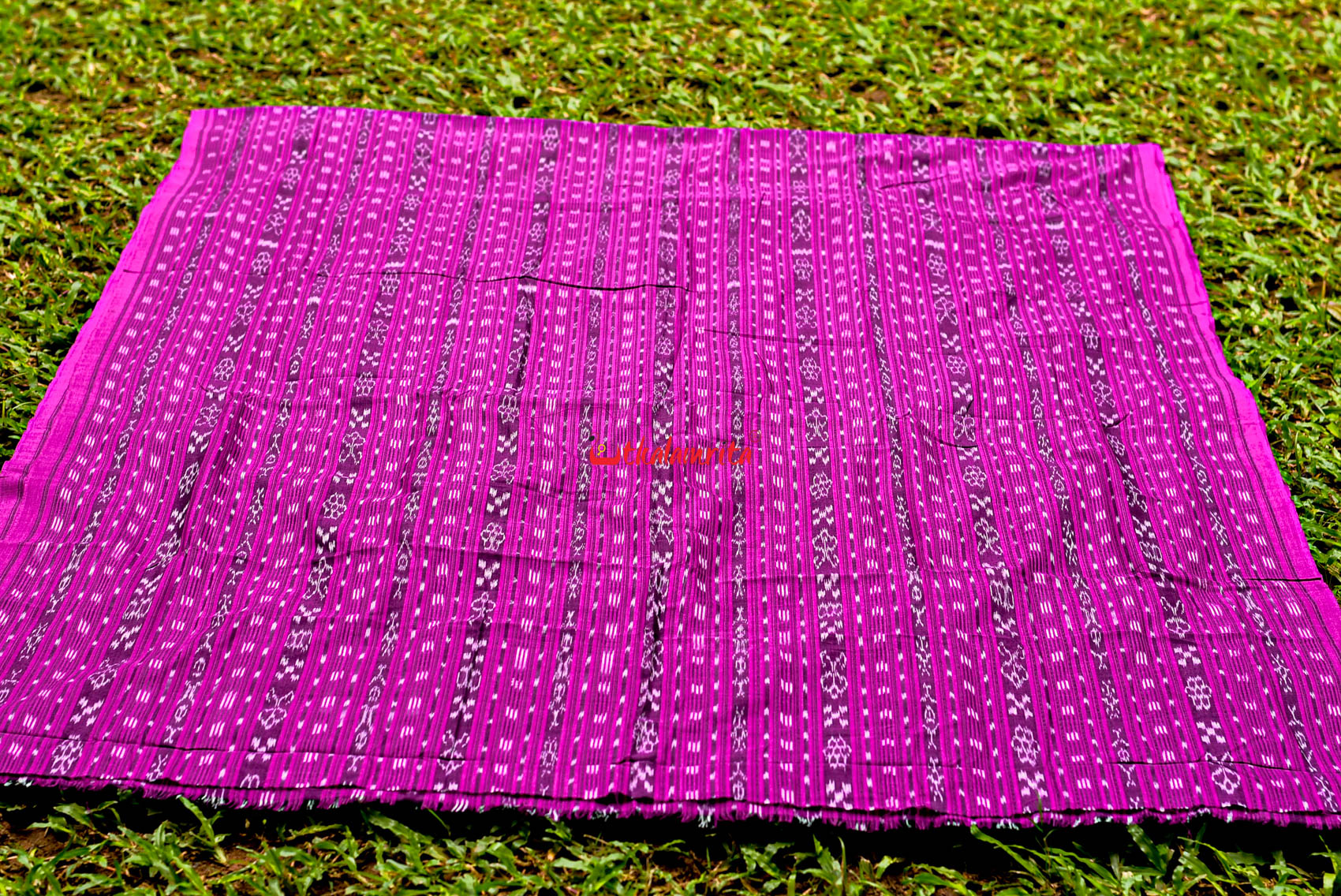 Dark Magenta Ikat (Fabric)