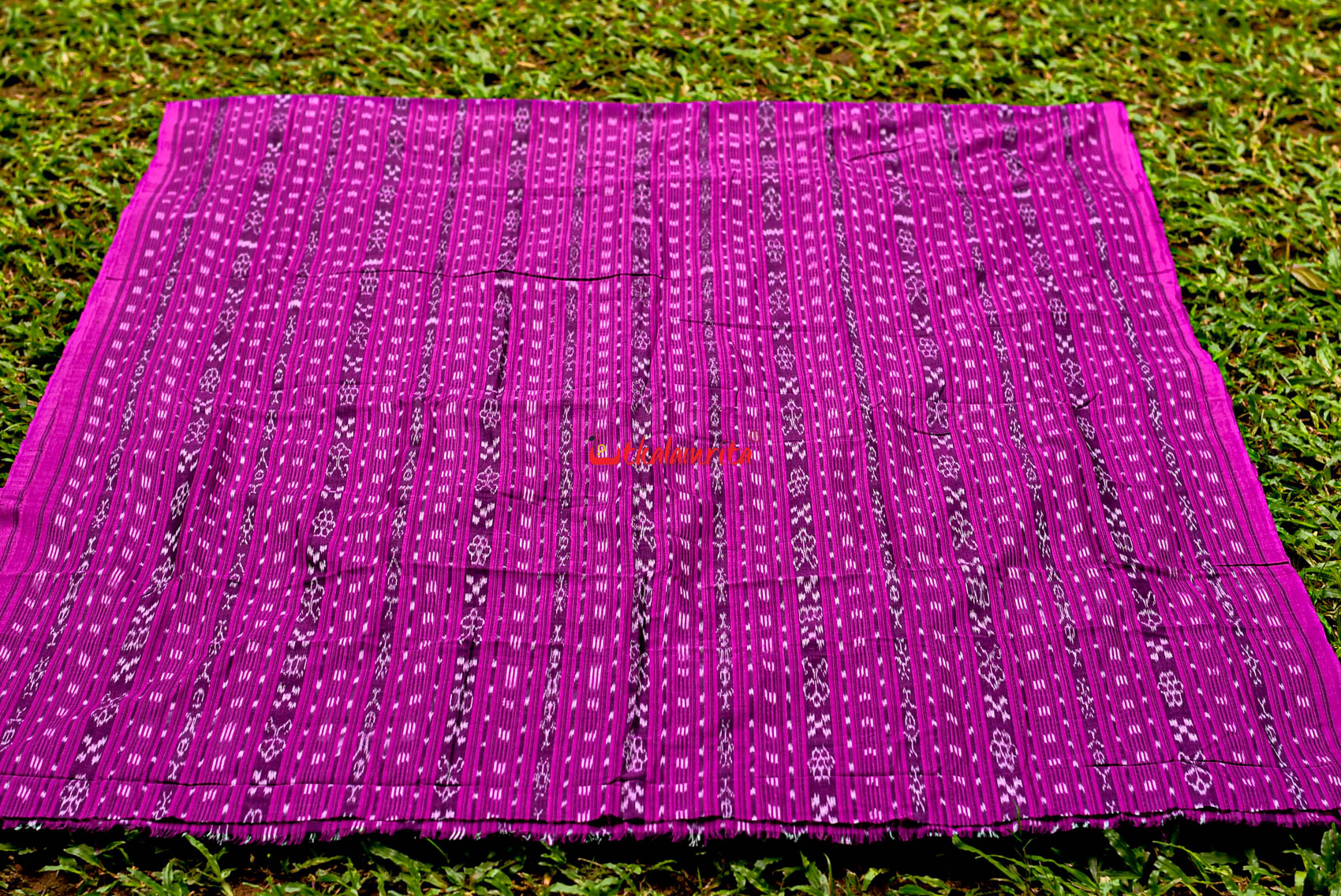 Dark Magenta Ikat (Fabric)