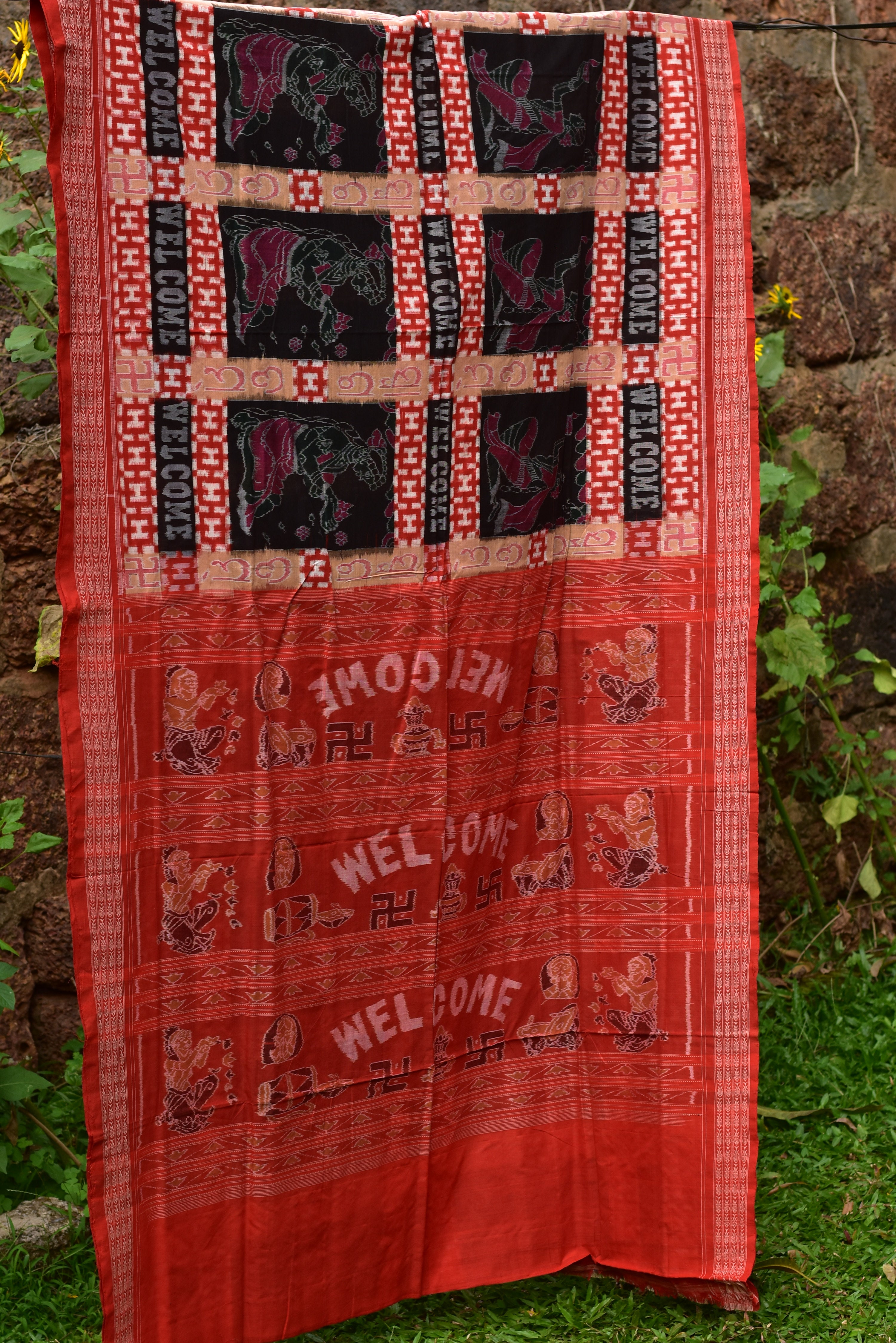 Welcome Sambalpuri Bandha Cotton Saree