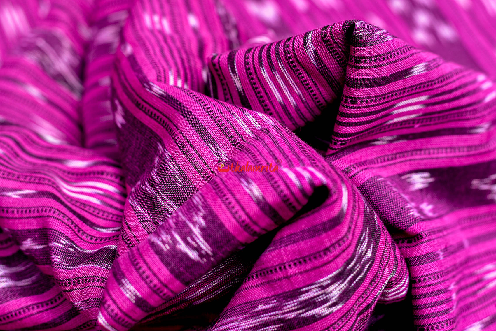 Dark Magenta Ikat (Fabric)