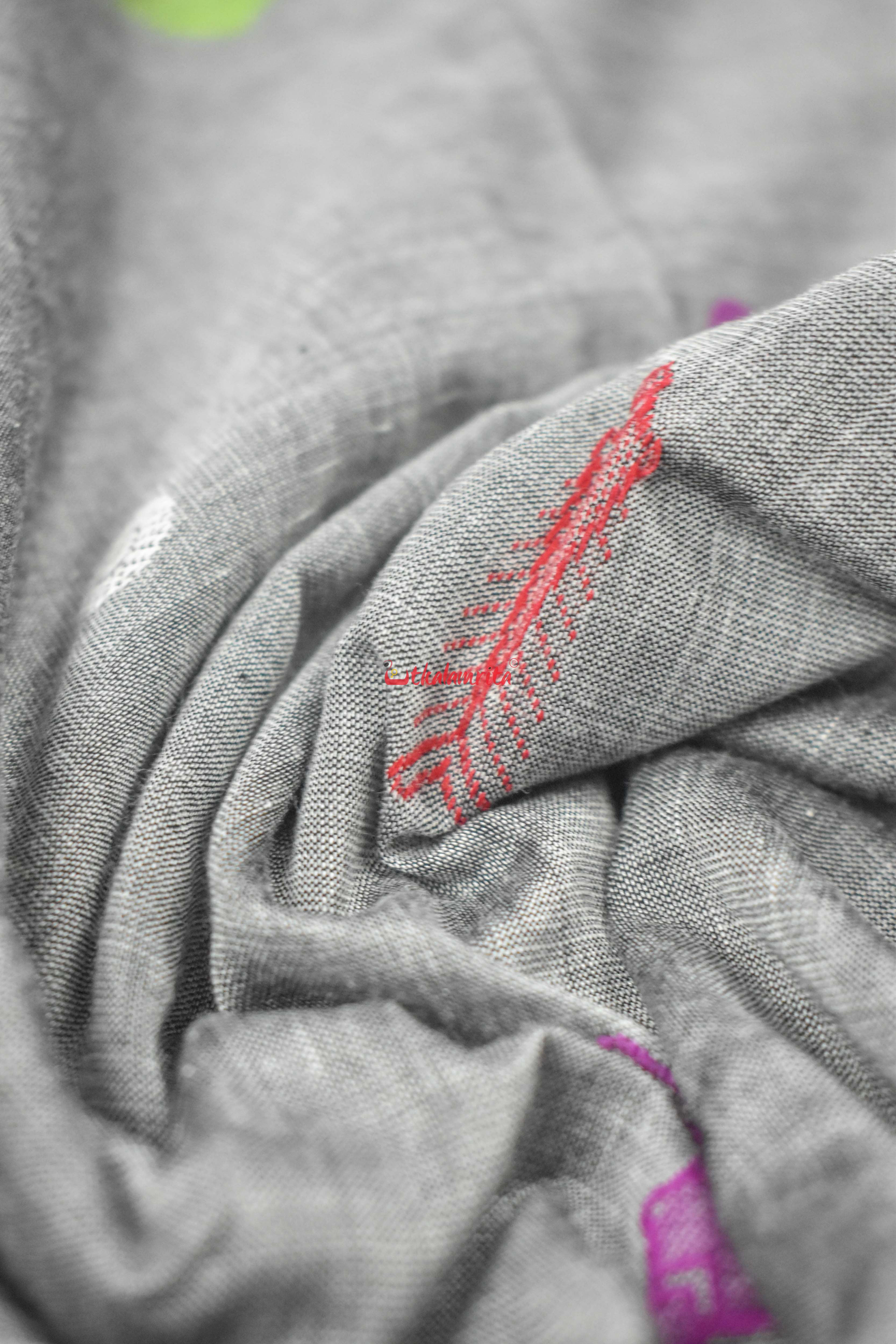 Forest Koala Bomkai Cotton Saree