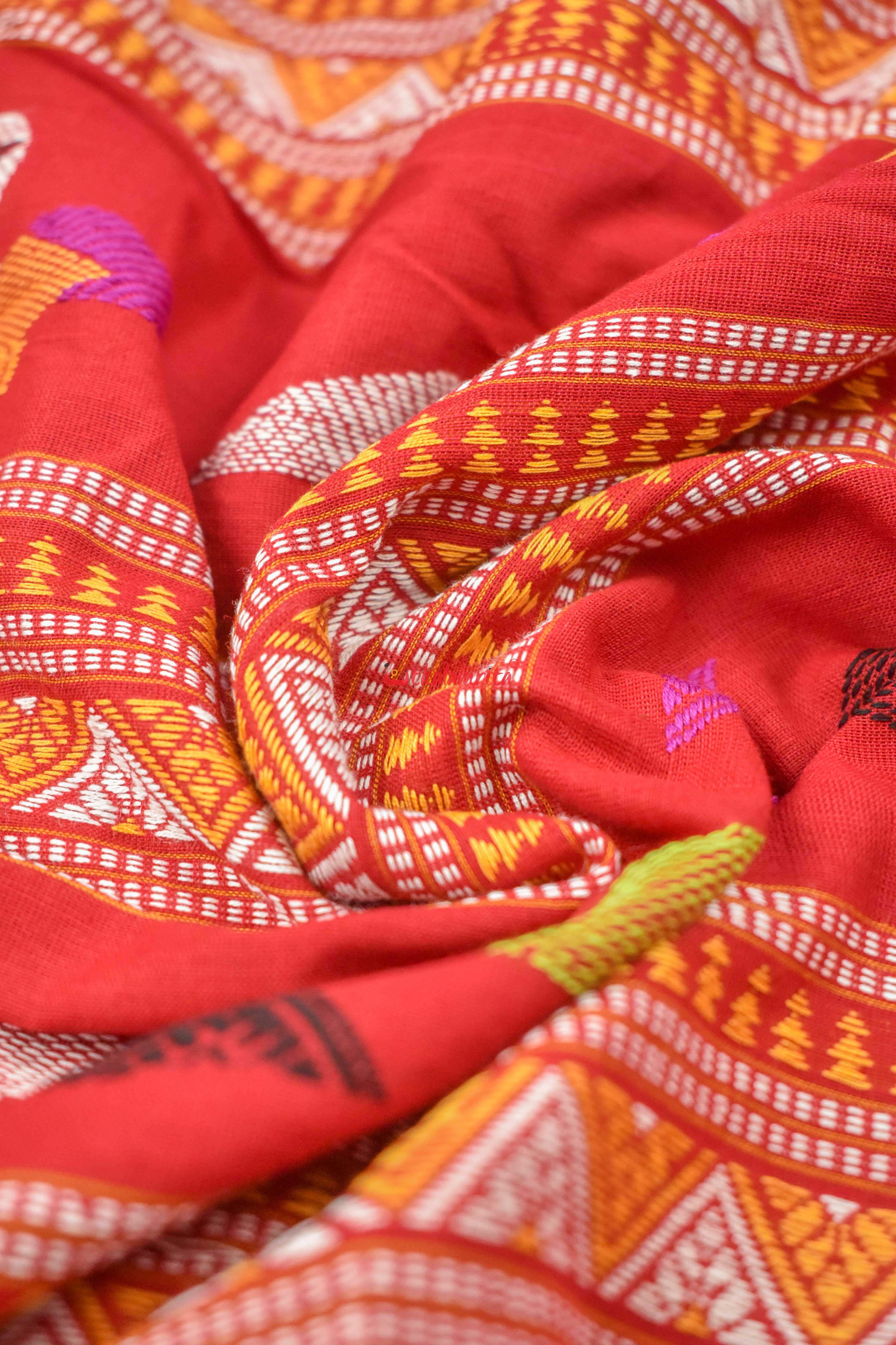 Forest Koala Bomkai Cotton Saree