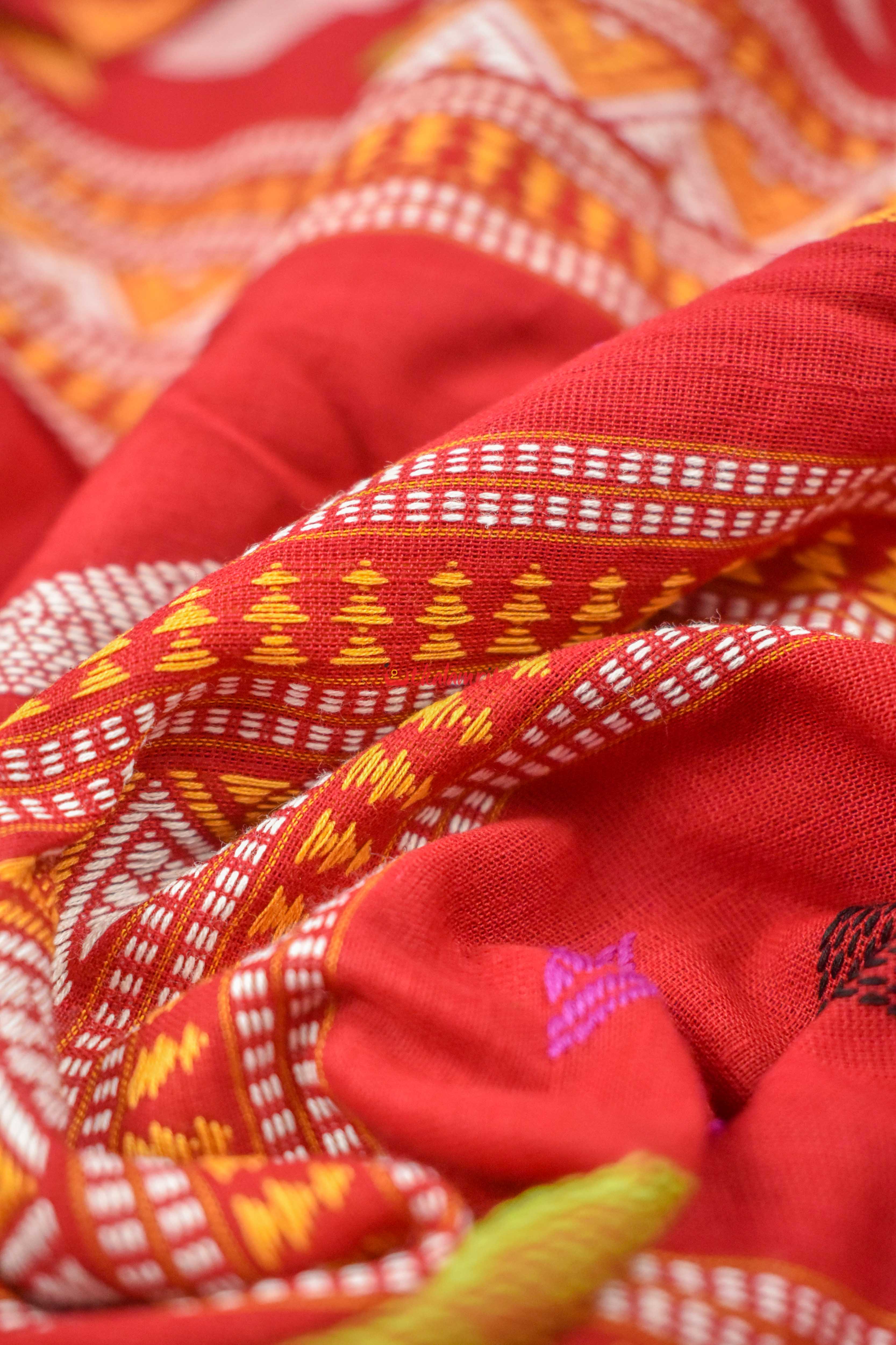 Forest Koala Bomkai Cotton Saree