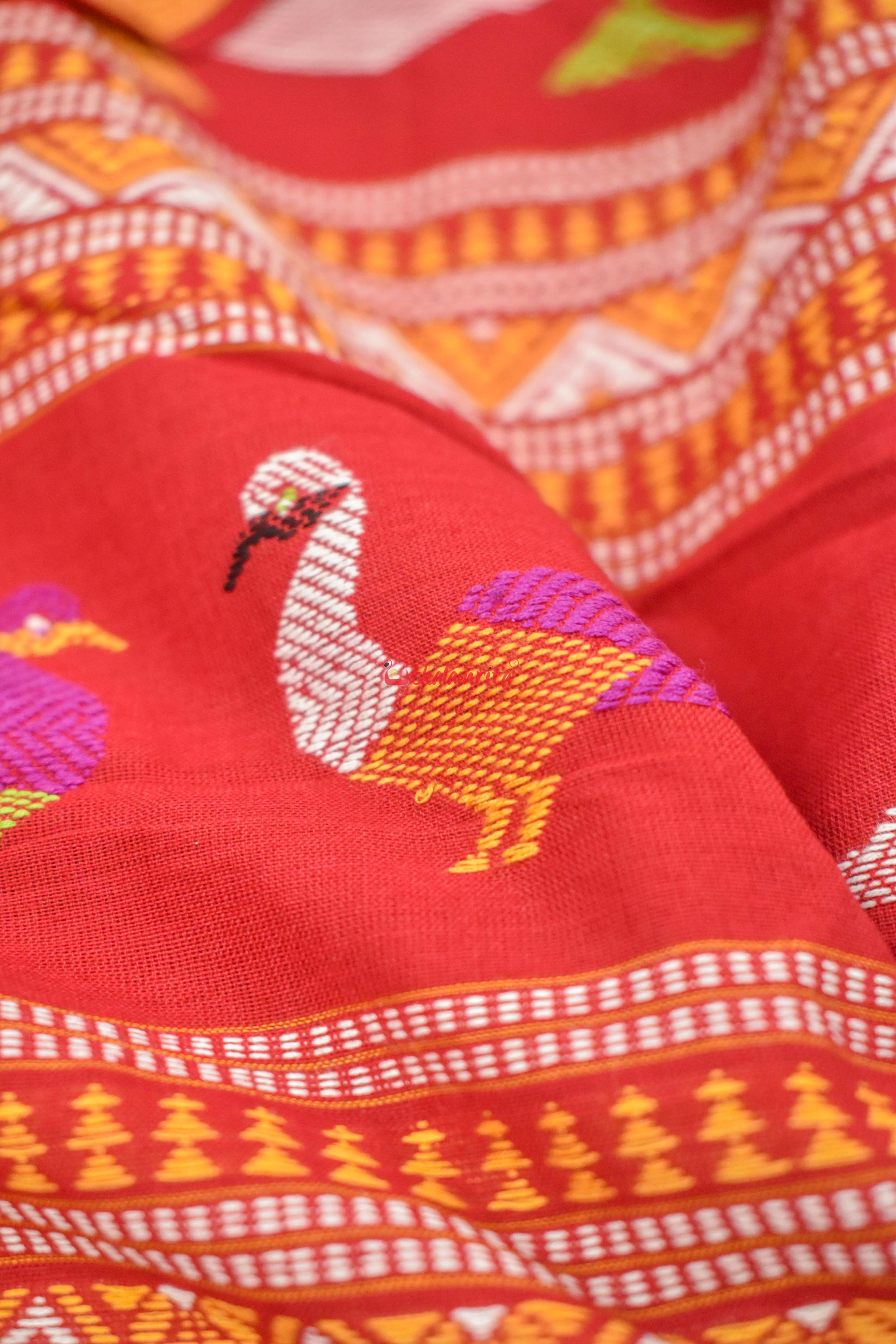 Forest Koala Bomkai Cotton Saree