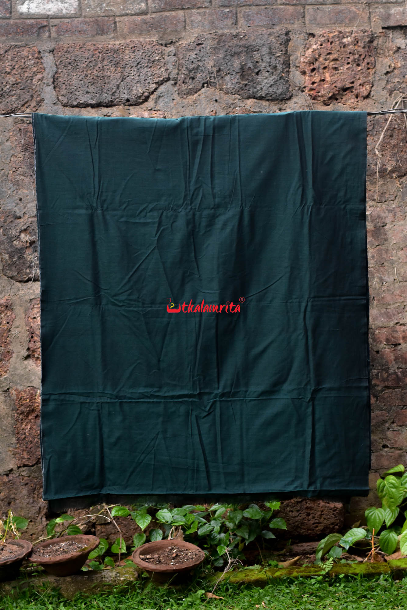 Plain Bottle Green (Fabric)