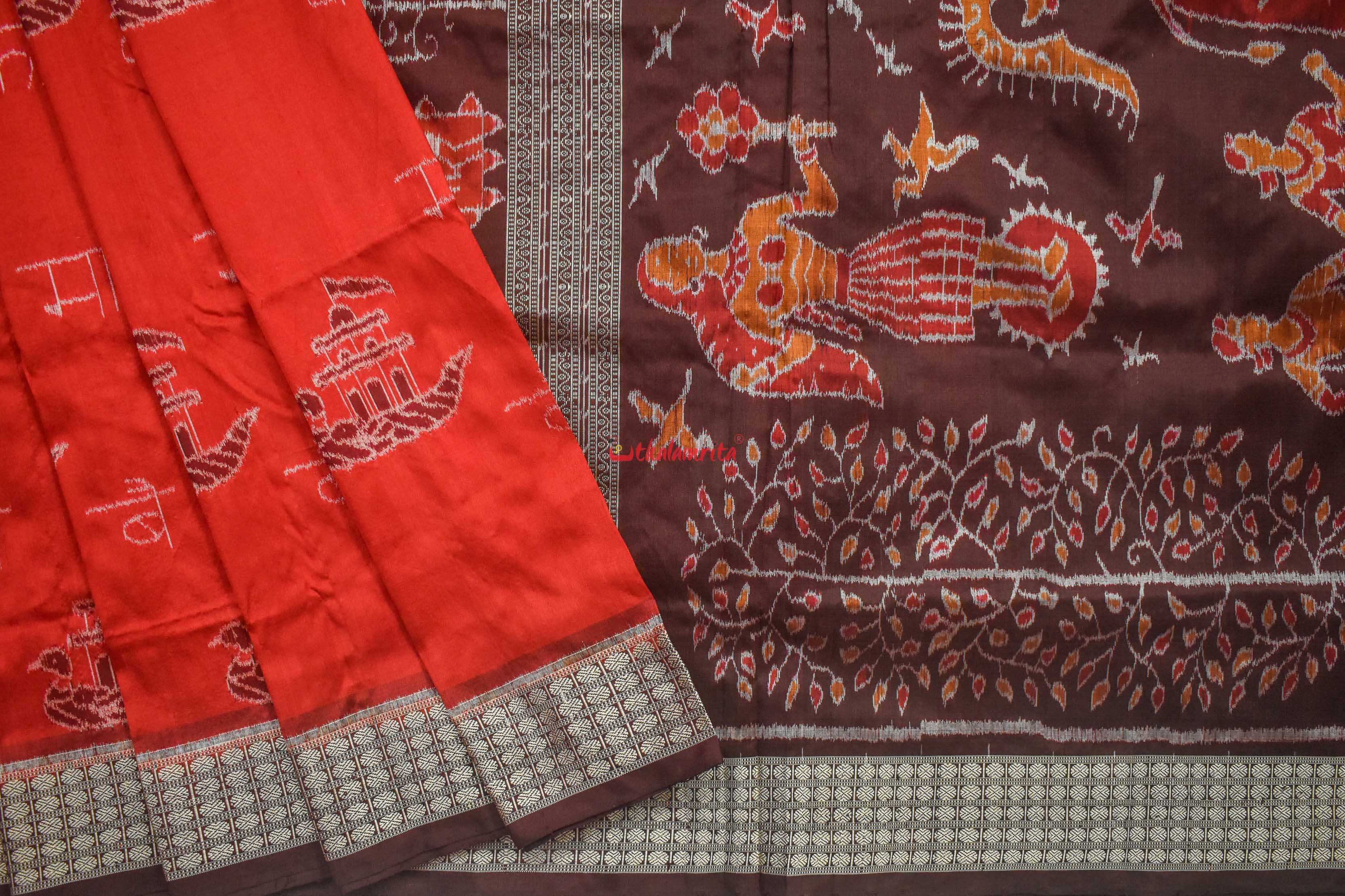 AA KA MA BOI Sambalpuri silk saree