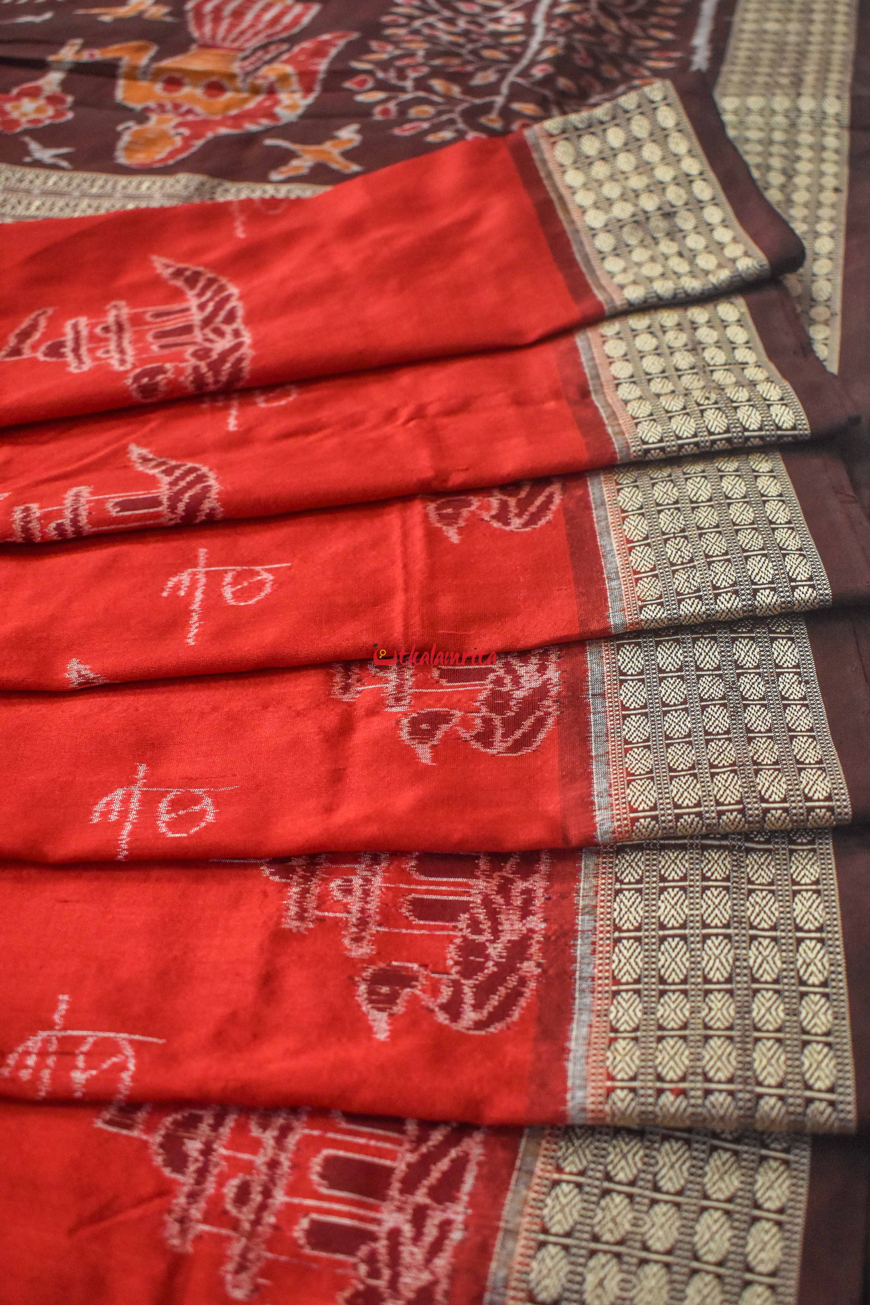 AA KA MA BOI Sambalpuri silk saree