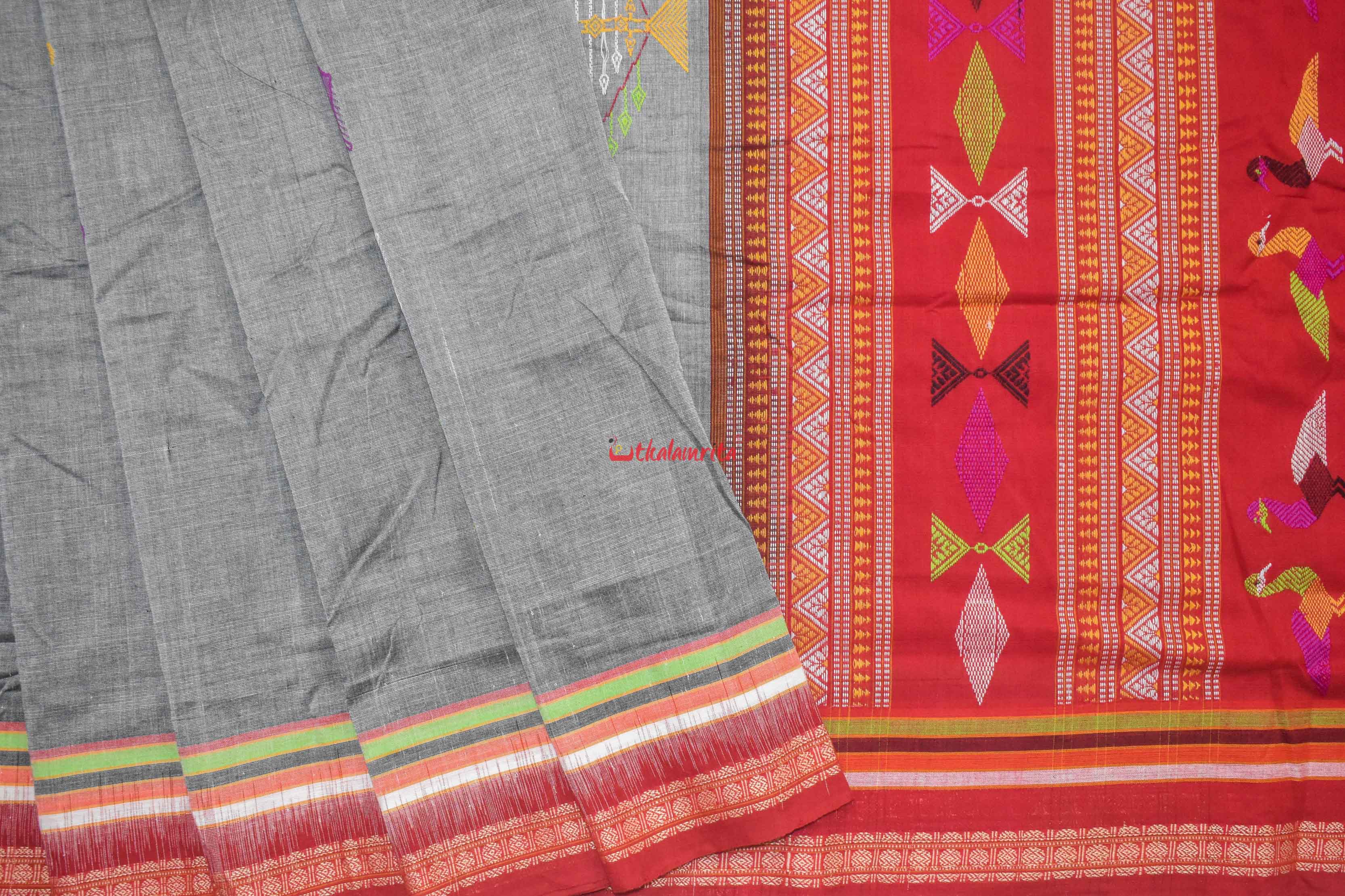 Forest Koala Bomkai Cotton Saree