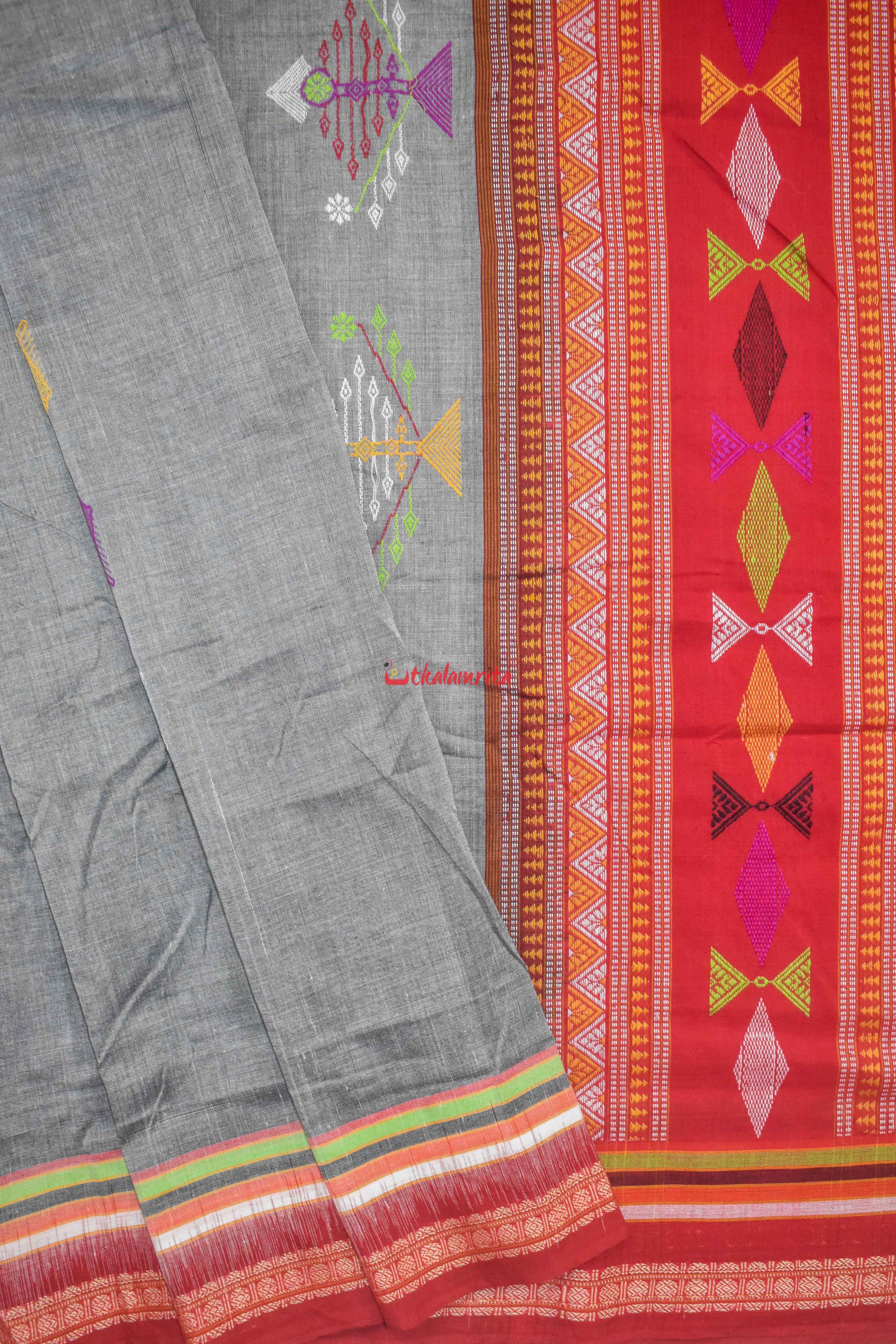 Forest Koala Bomkai Cotton Saree