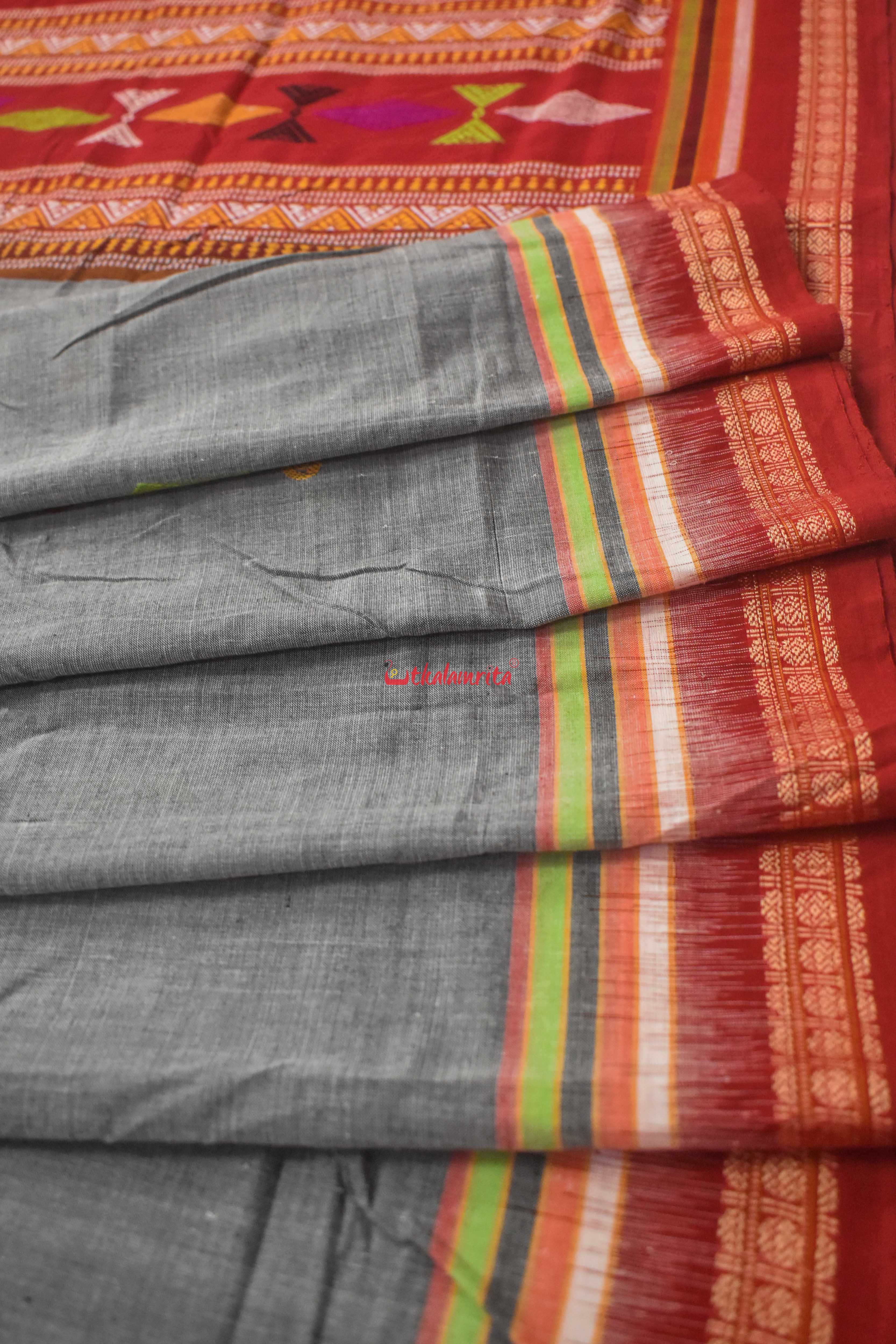 Forest Koala Bomkai Cotton Saree