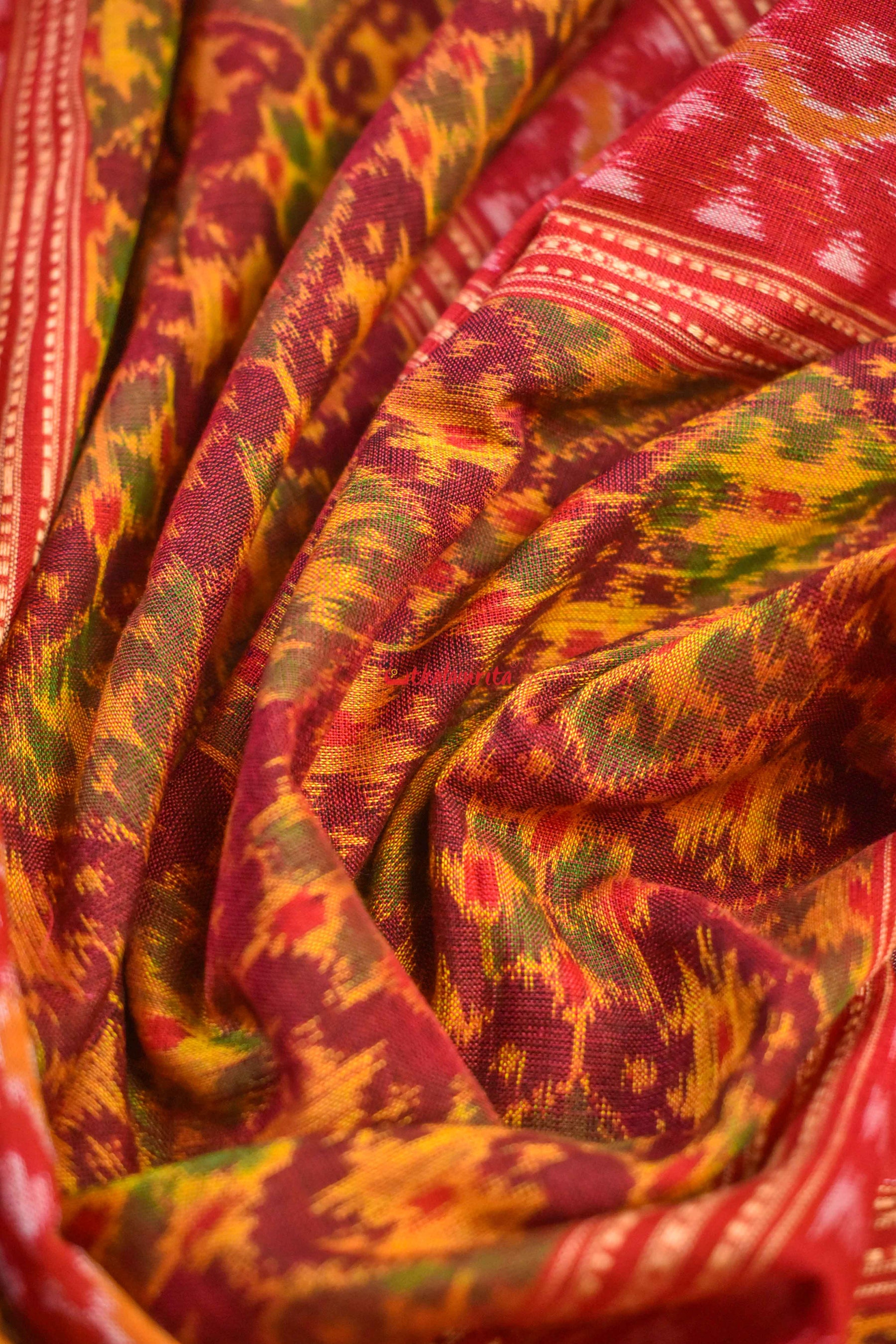 Theme Of Konark Sambalpuri Cotton Saree