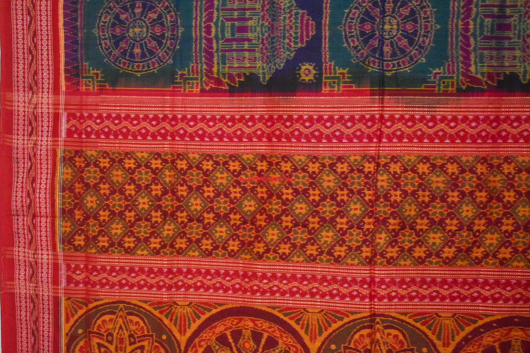 Theme Of Konark Sambalpuri Cotton Saree