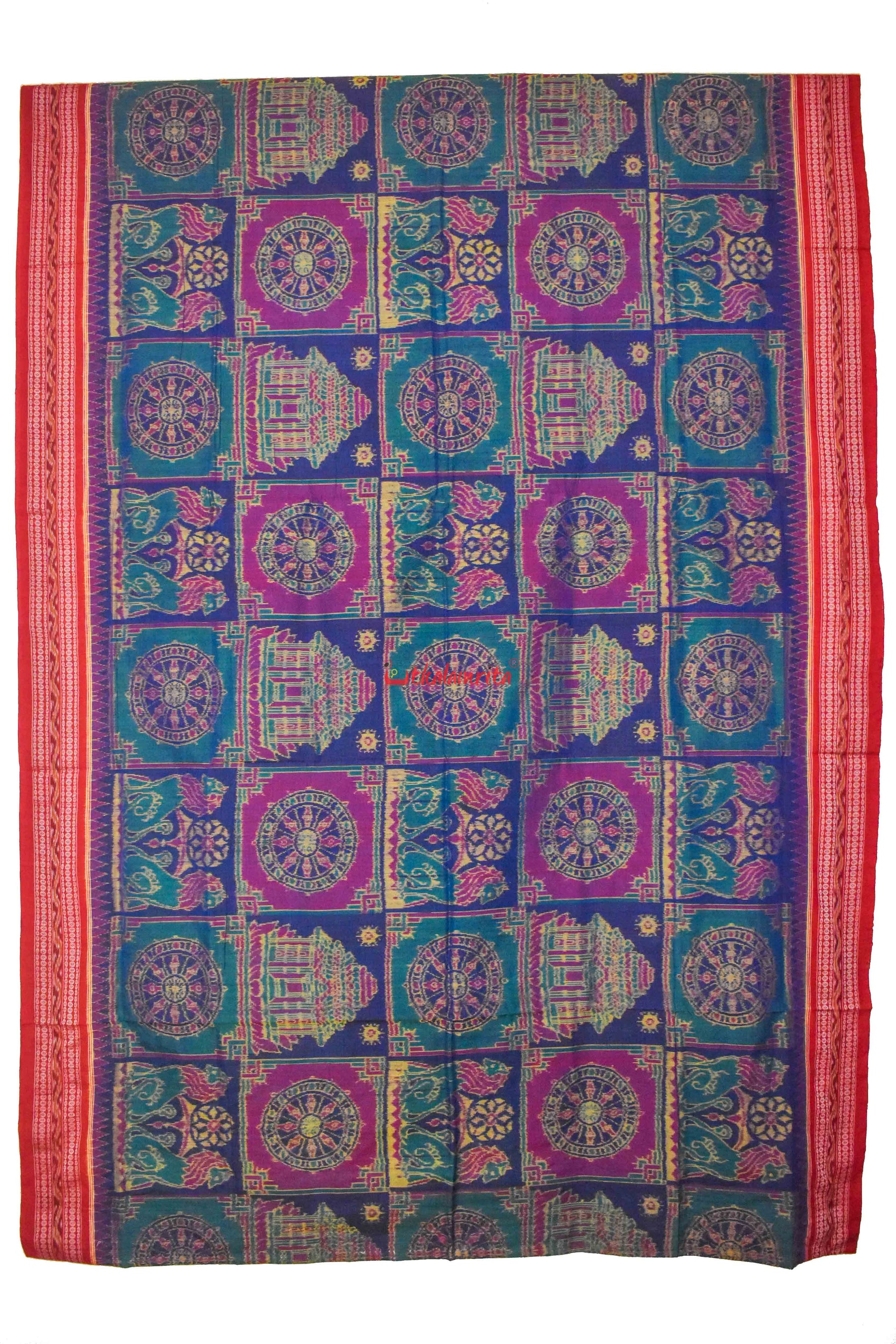 Theme Of Konark Sambalpuri Cotton Saree