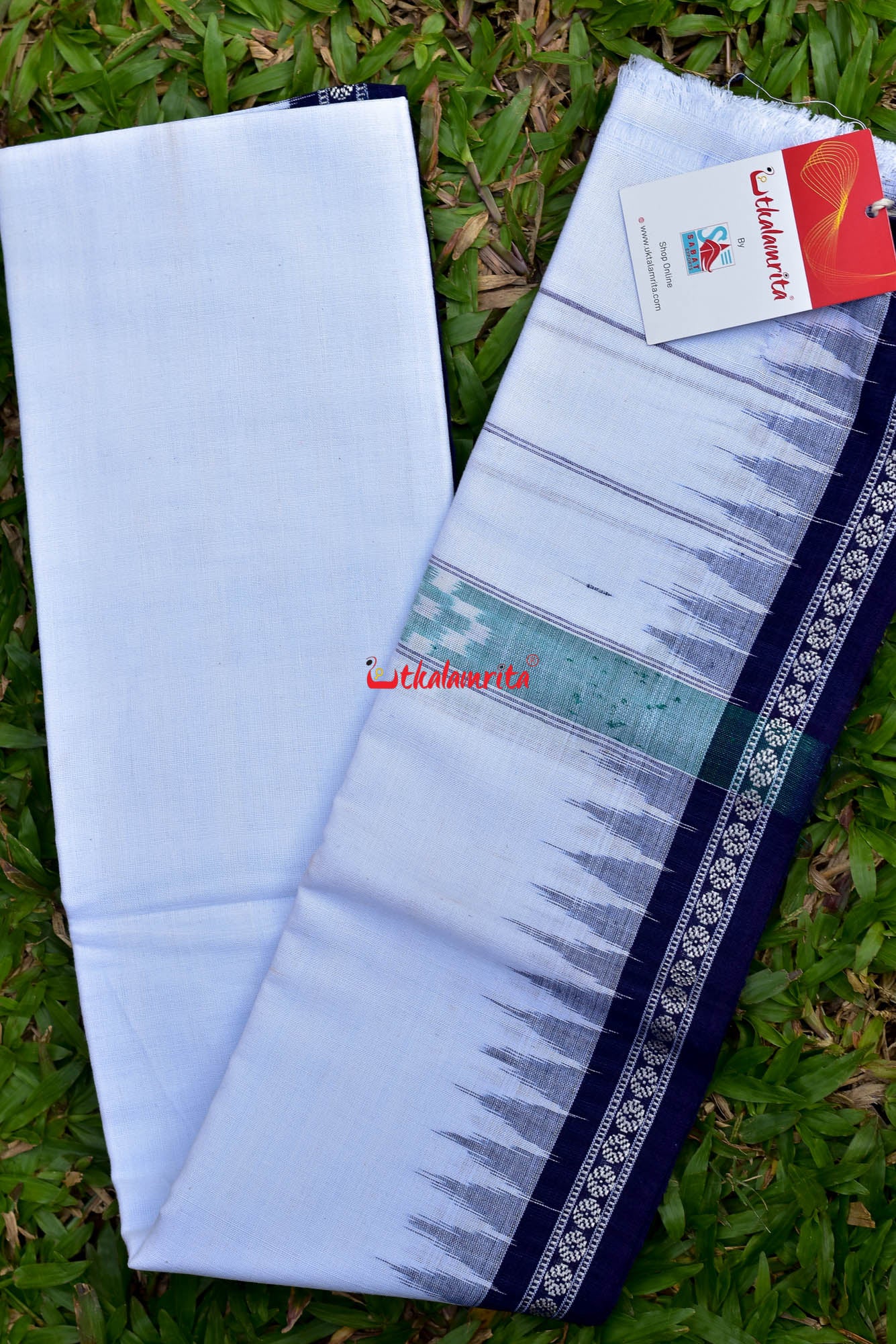 White blue (Gamuchha)