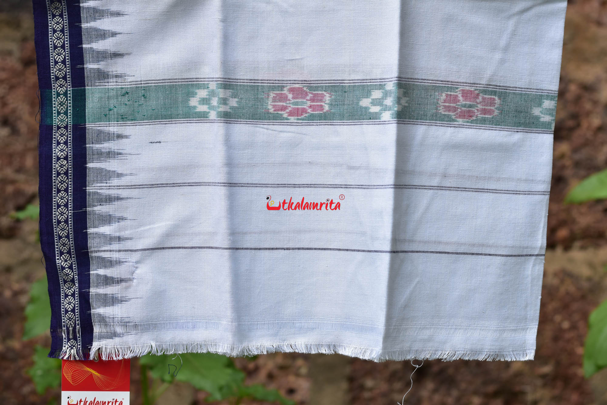 White blue (Gamuchha)