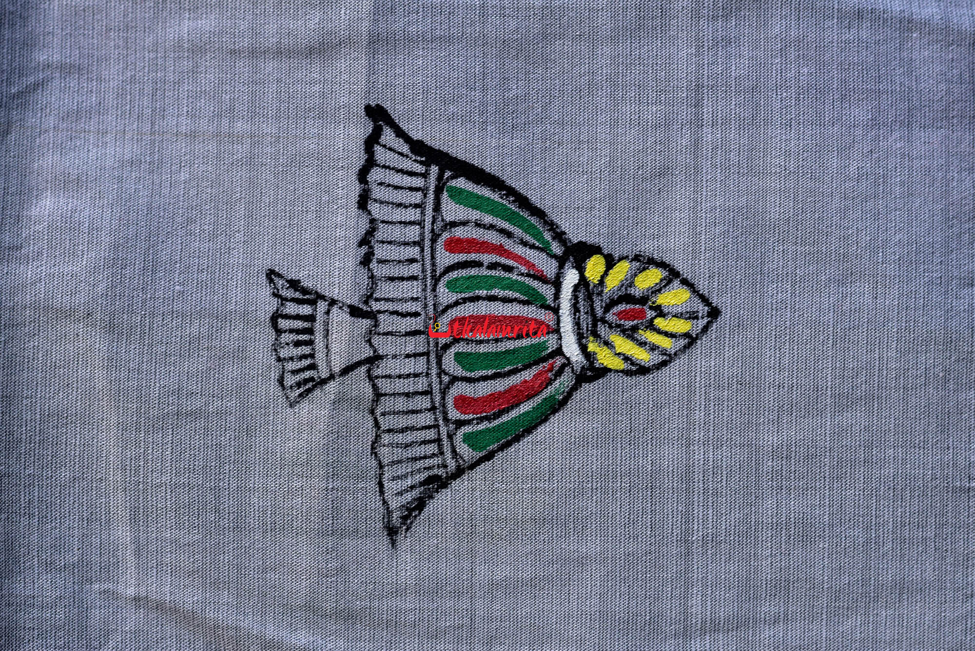 Grey Dupatta Nabagunjara