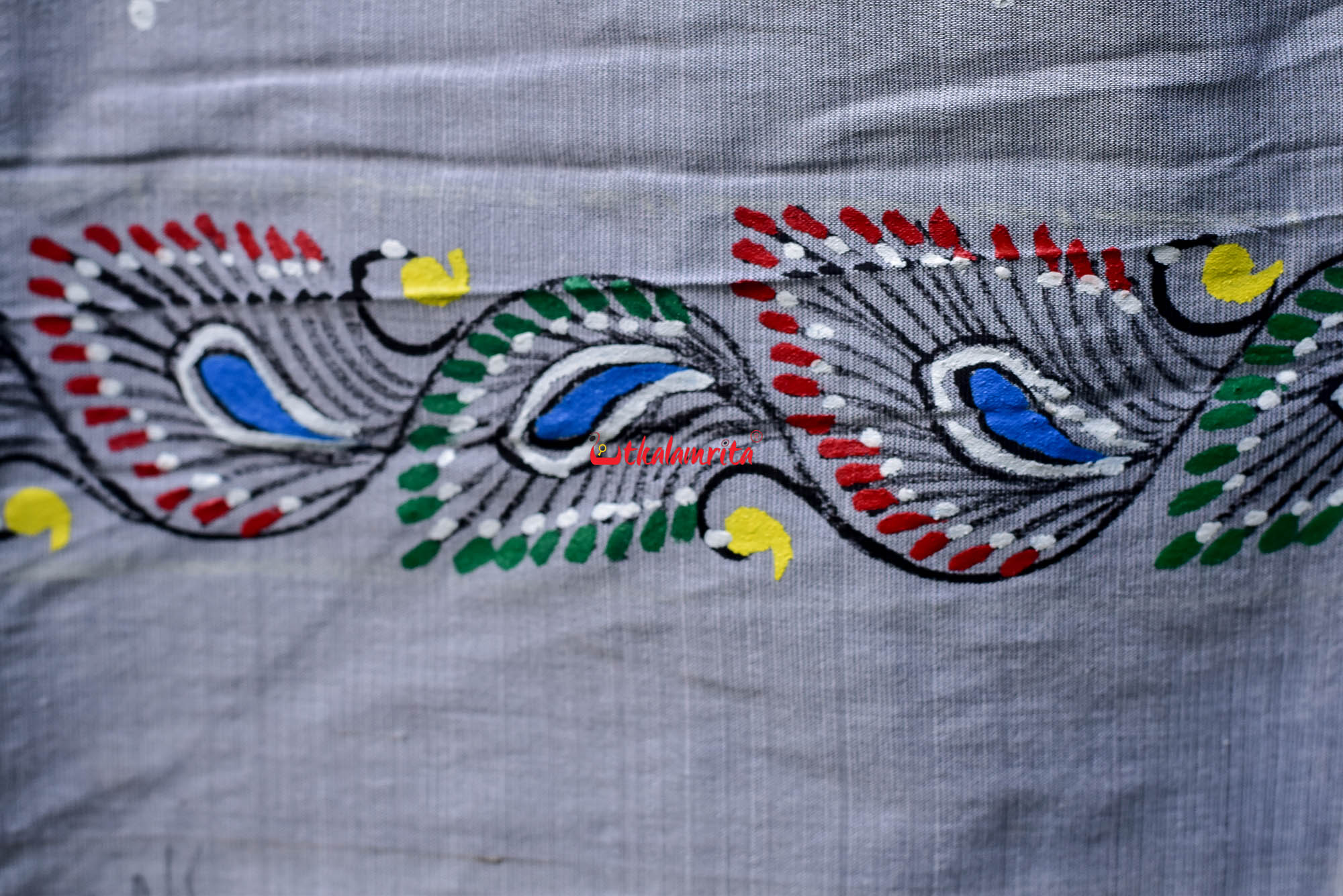 Grey Dupatta Nabagunjara