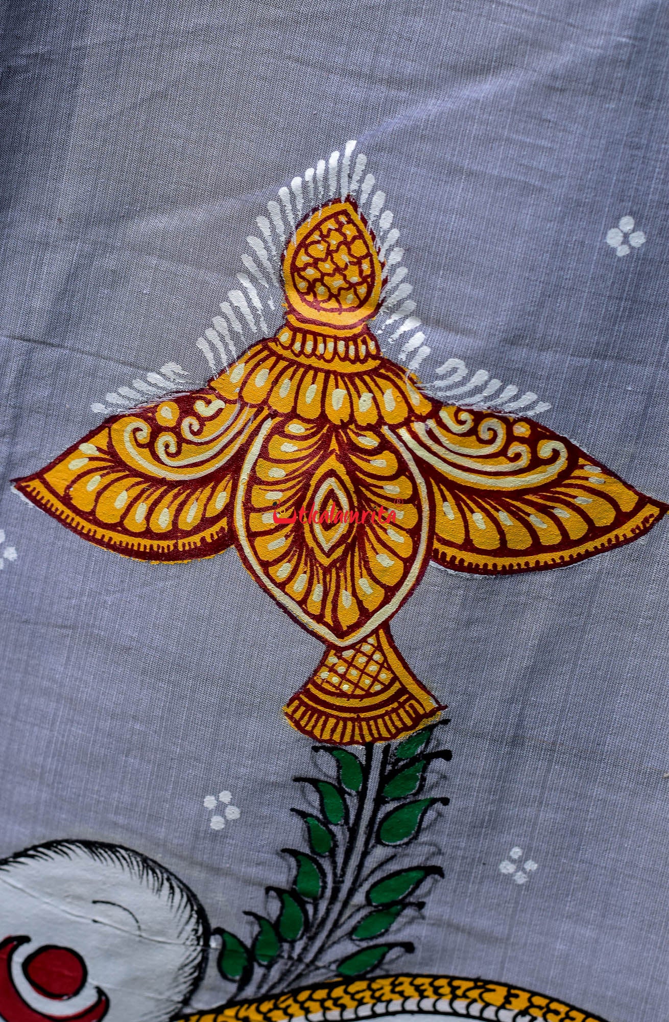 Grey Dupatta Nabagunjara