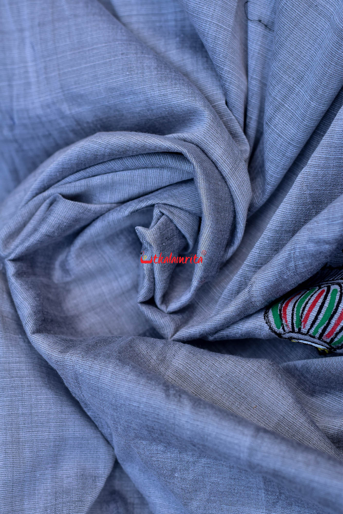 Grey Dupatta Nabagunjara
