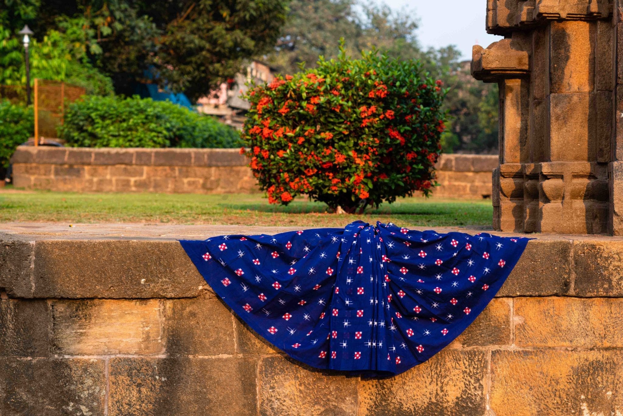 Checks on a Deep Blue Sky (Fabric)