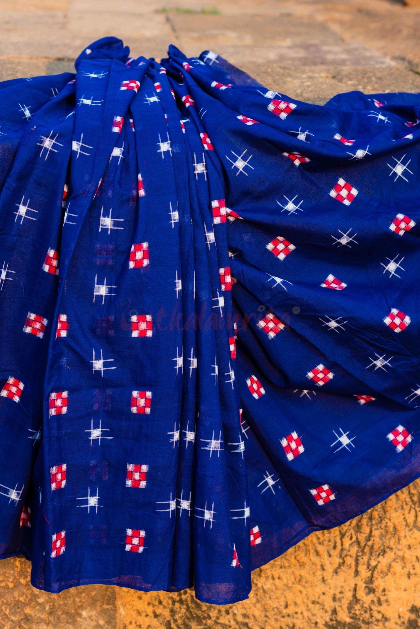 Checks on a Deep Blue Sky (Fabric)