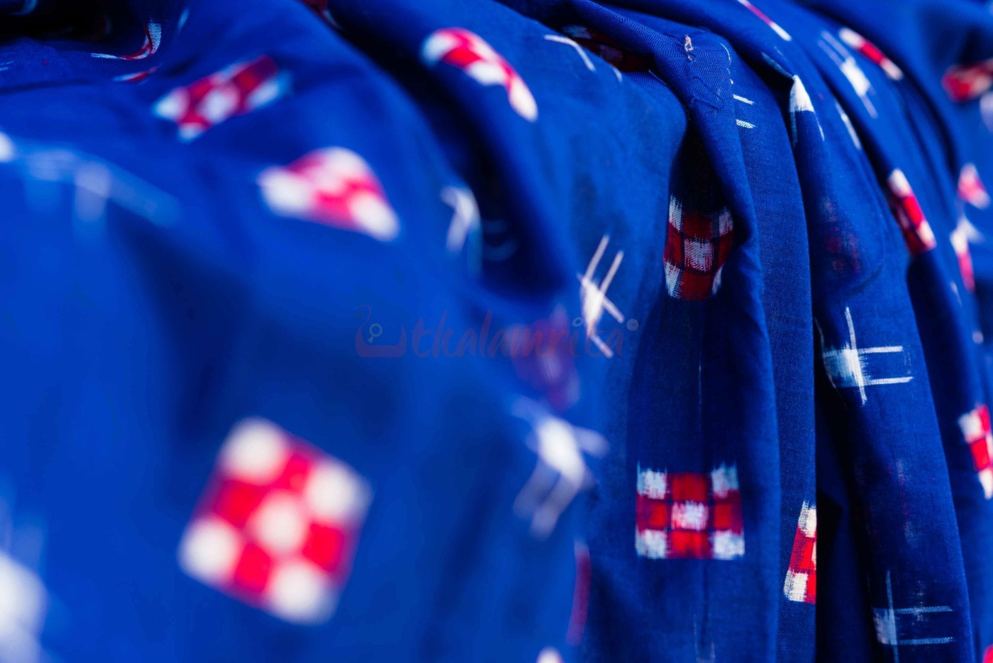 Checks on a Deep Blue Sky (Fabric)