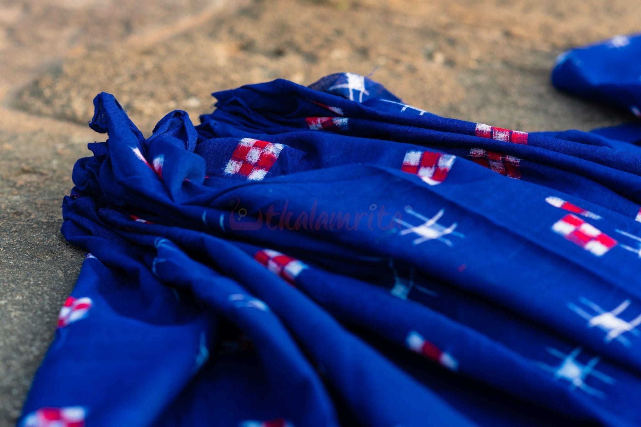 Checks on a Deep Blue Sky (Fabric)