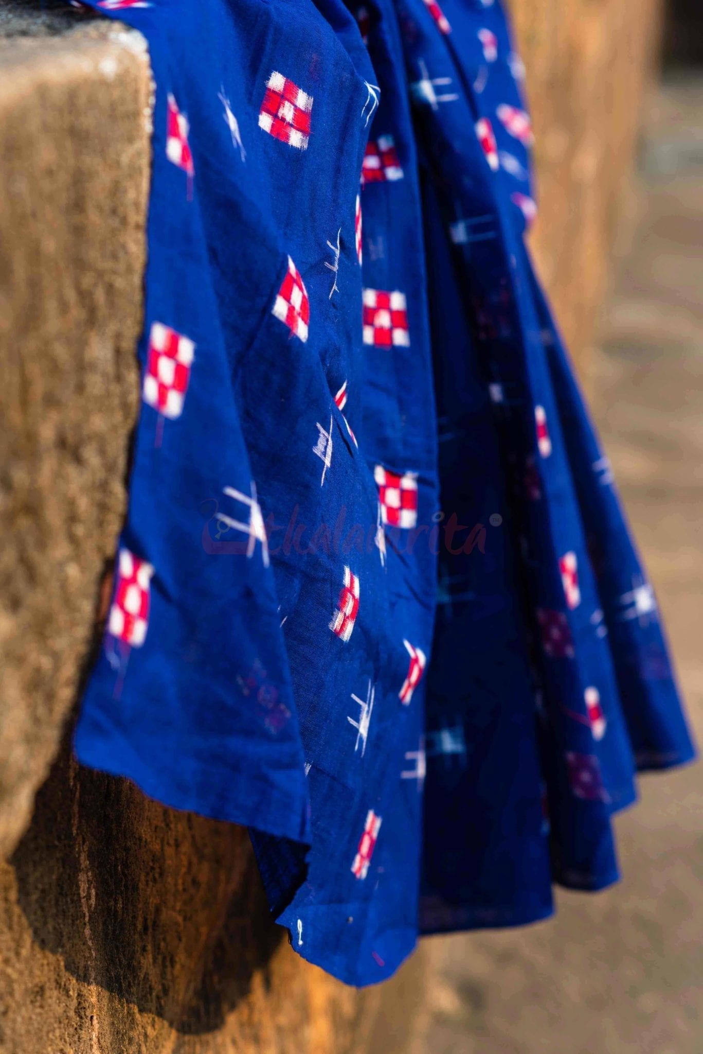 Checks on a Deep Blue Sky (Fabric)