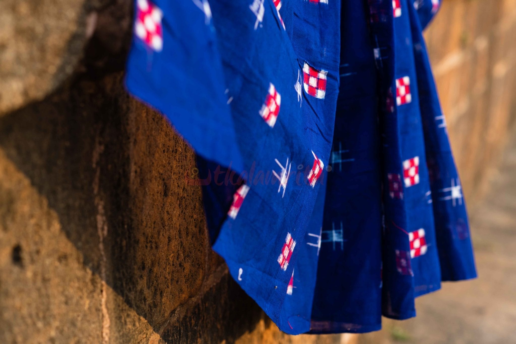 Checks on a Deep Blue Sky (Fabric)