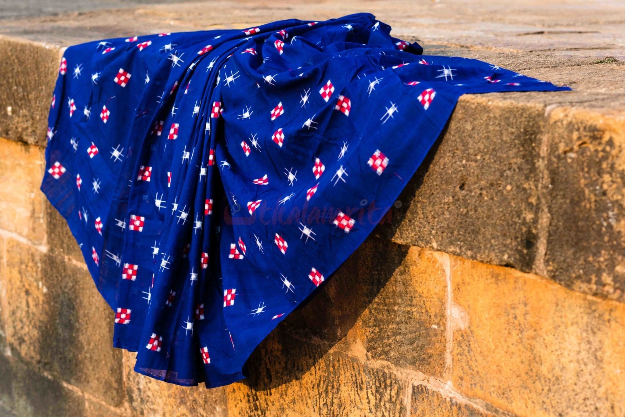 Checks on a Deep Blue Sky (Fabric)