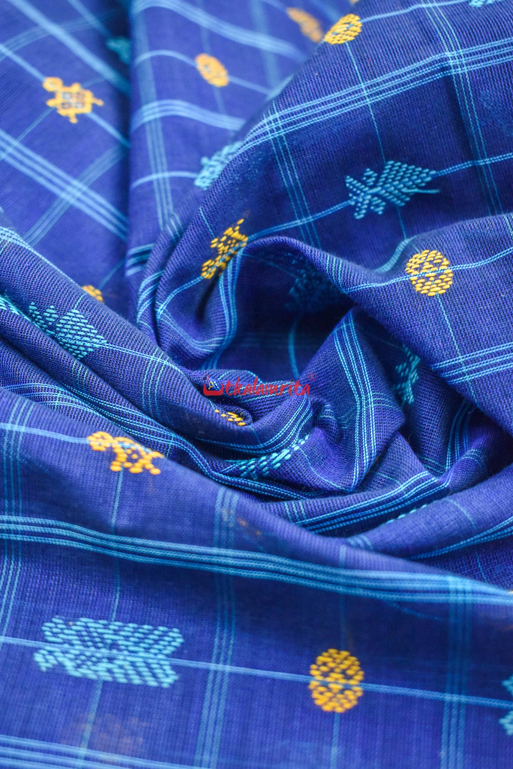 Midnight Hazar Buti Cotton Saree