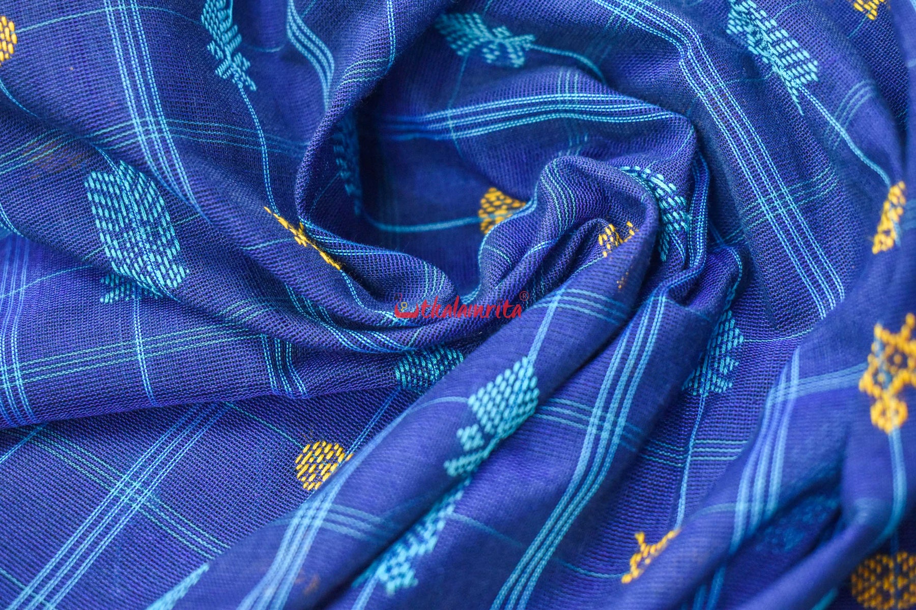 Midnight Hazar Buti Cotton Saree