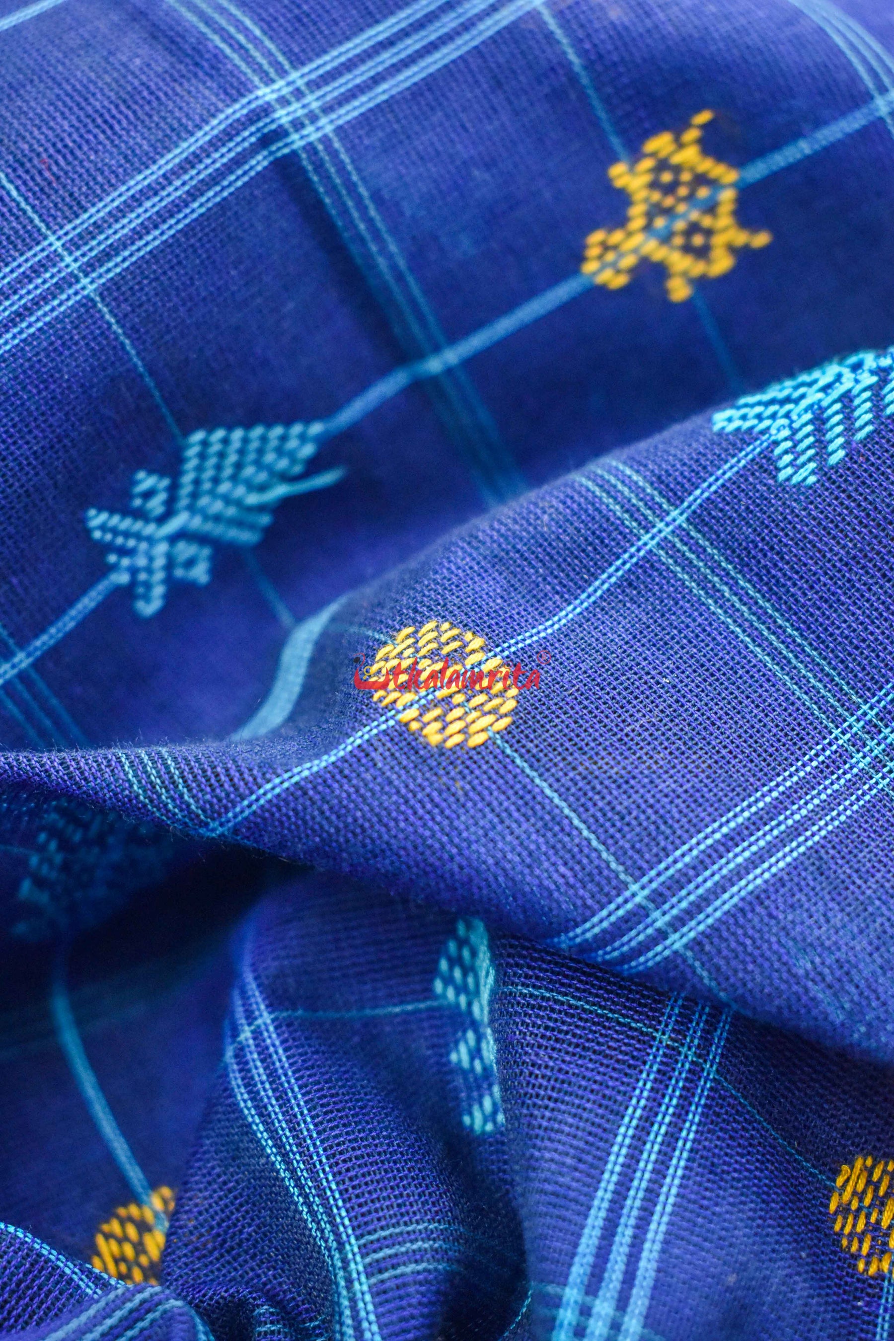 Midnight Hazar Buti Cotton Saree