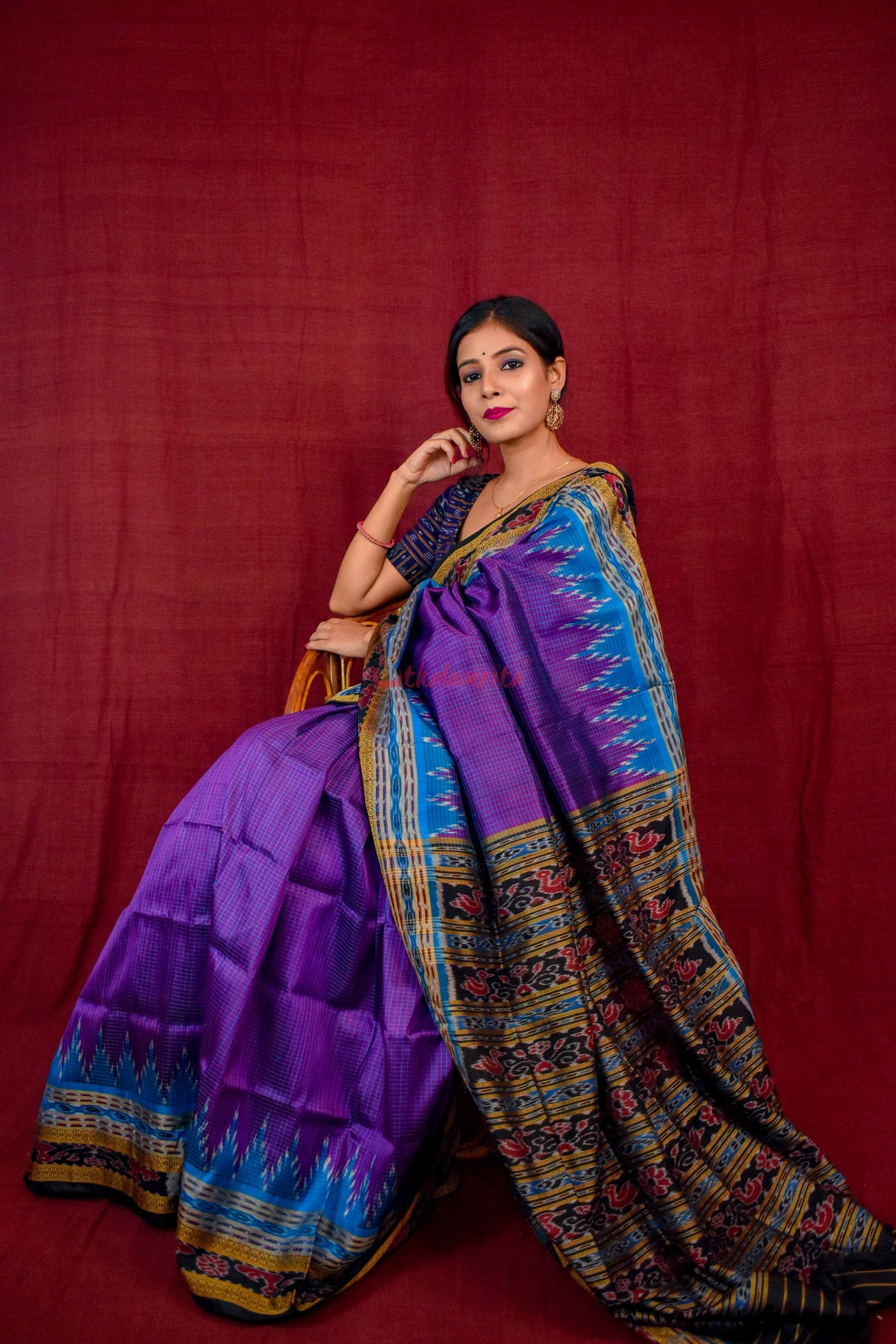 Khandua Sachipar Ducks Border Silk Saree