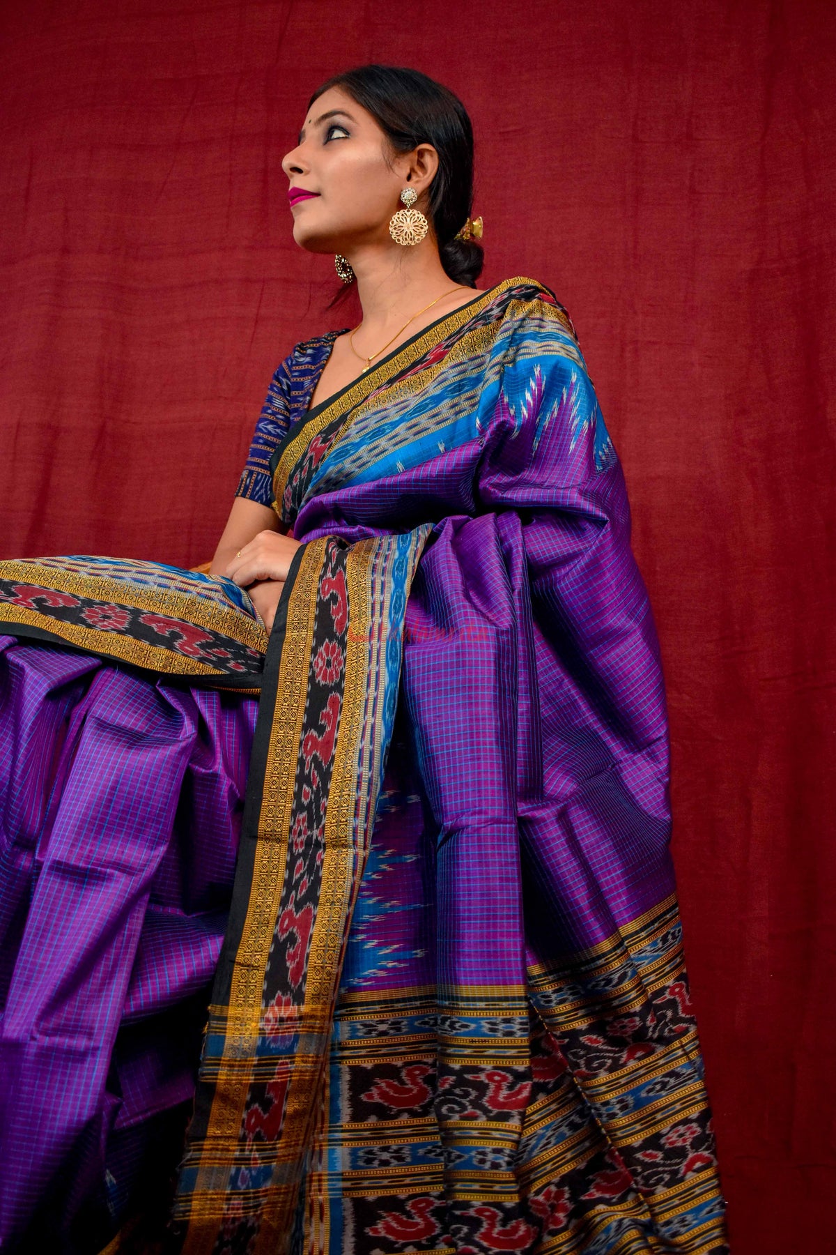 Khandua Sachipar Ducks Border Silk Saree