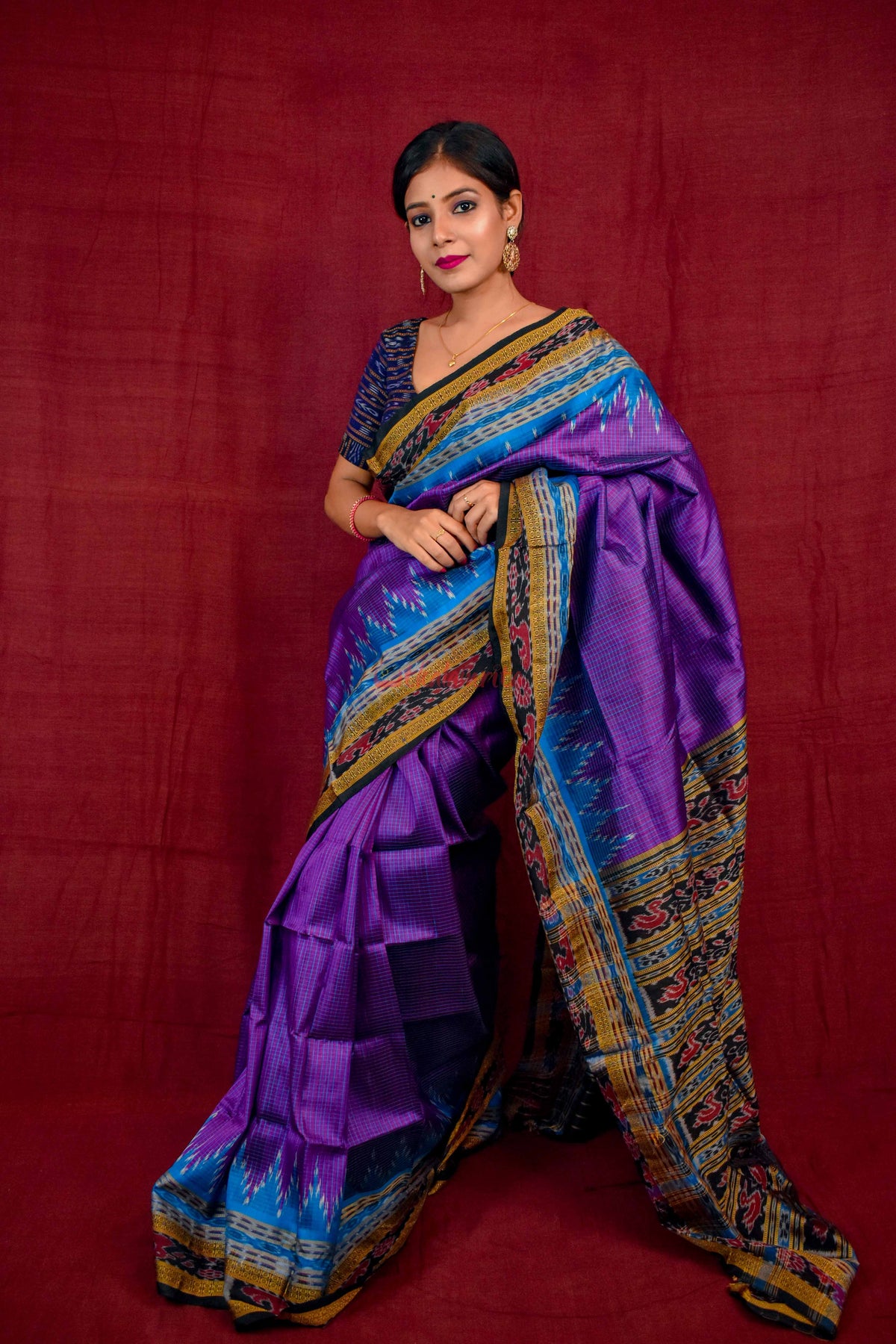 Khandua Sachipar Ducks Border Silk Saree