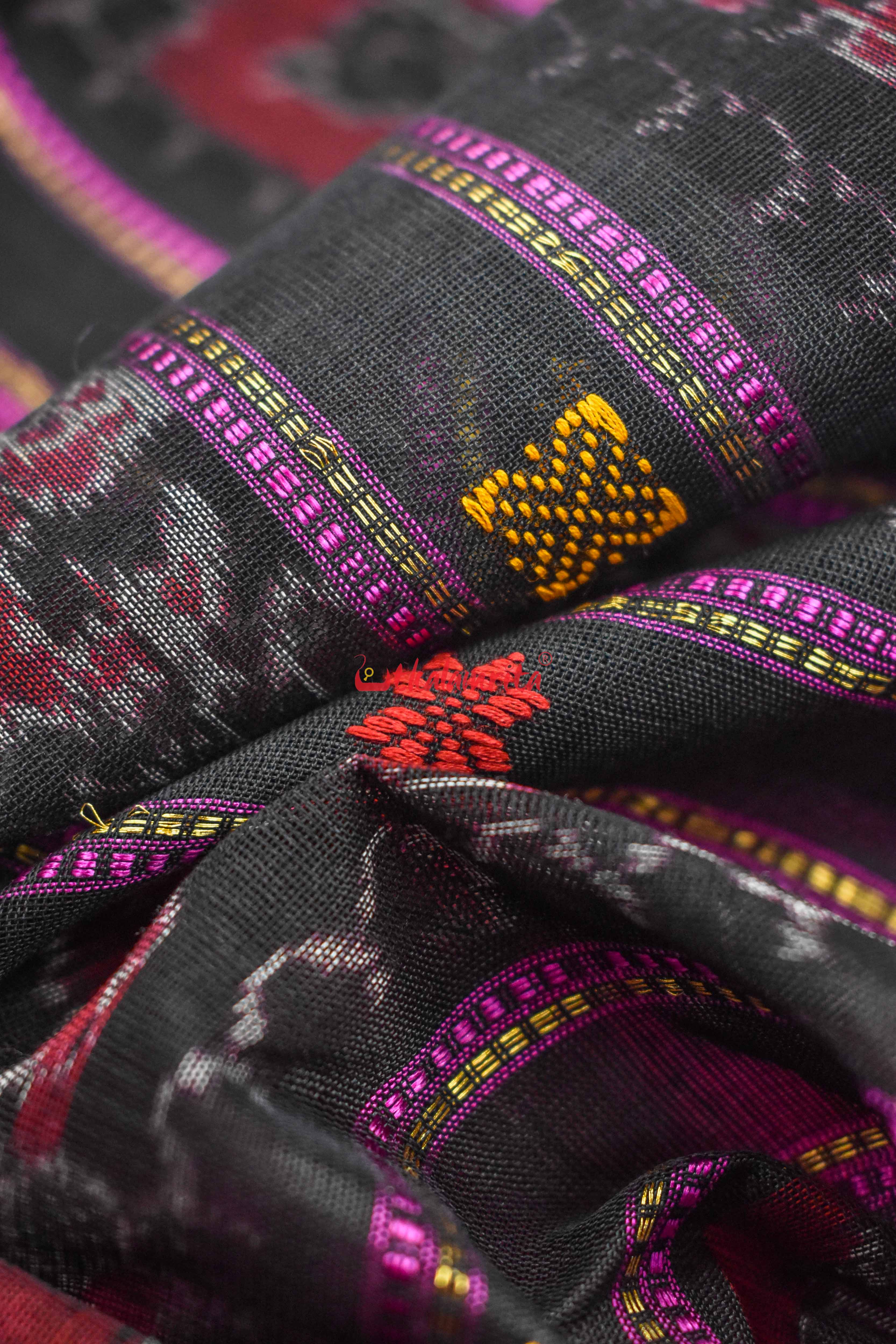 Magenta Sico Bapta Silk Saree