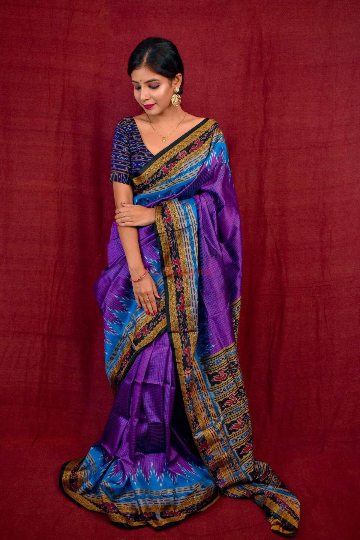 Khandua Sachipar Ducks Border Silk Saree
