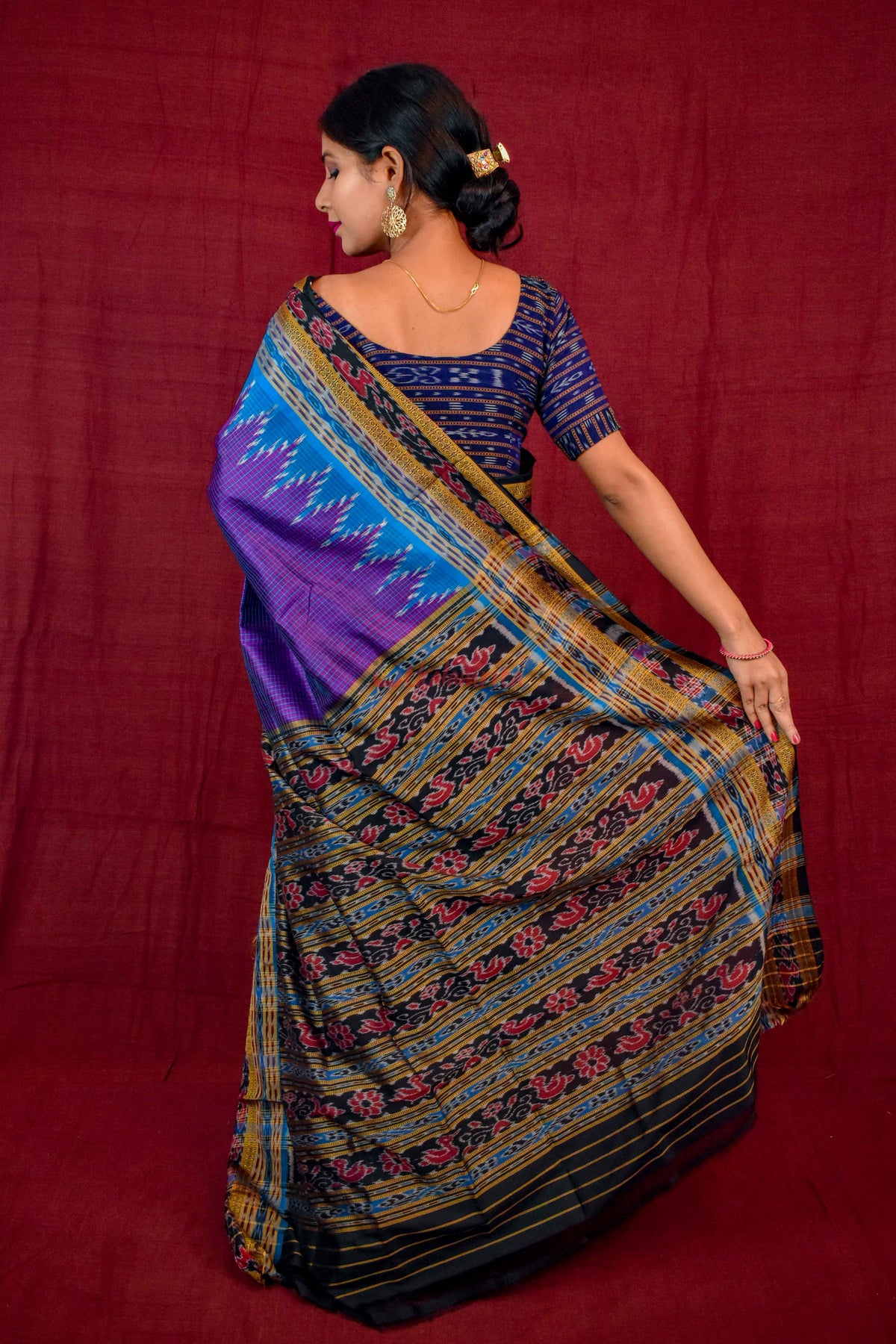Khandua Sachipar Ducks Border Silk Saree