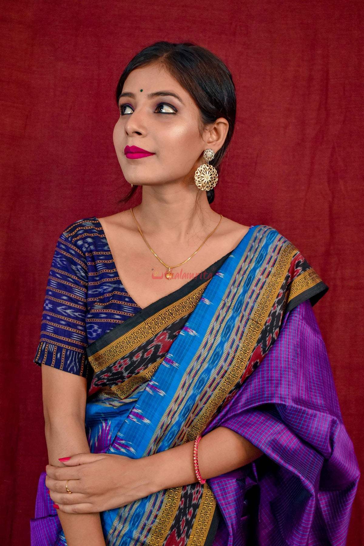 Khandua Sachipar Ducks Border Silk Saree