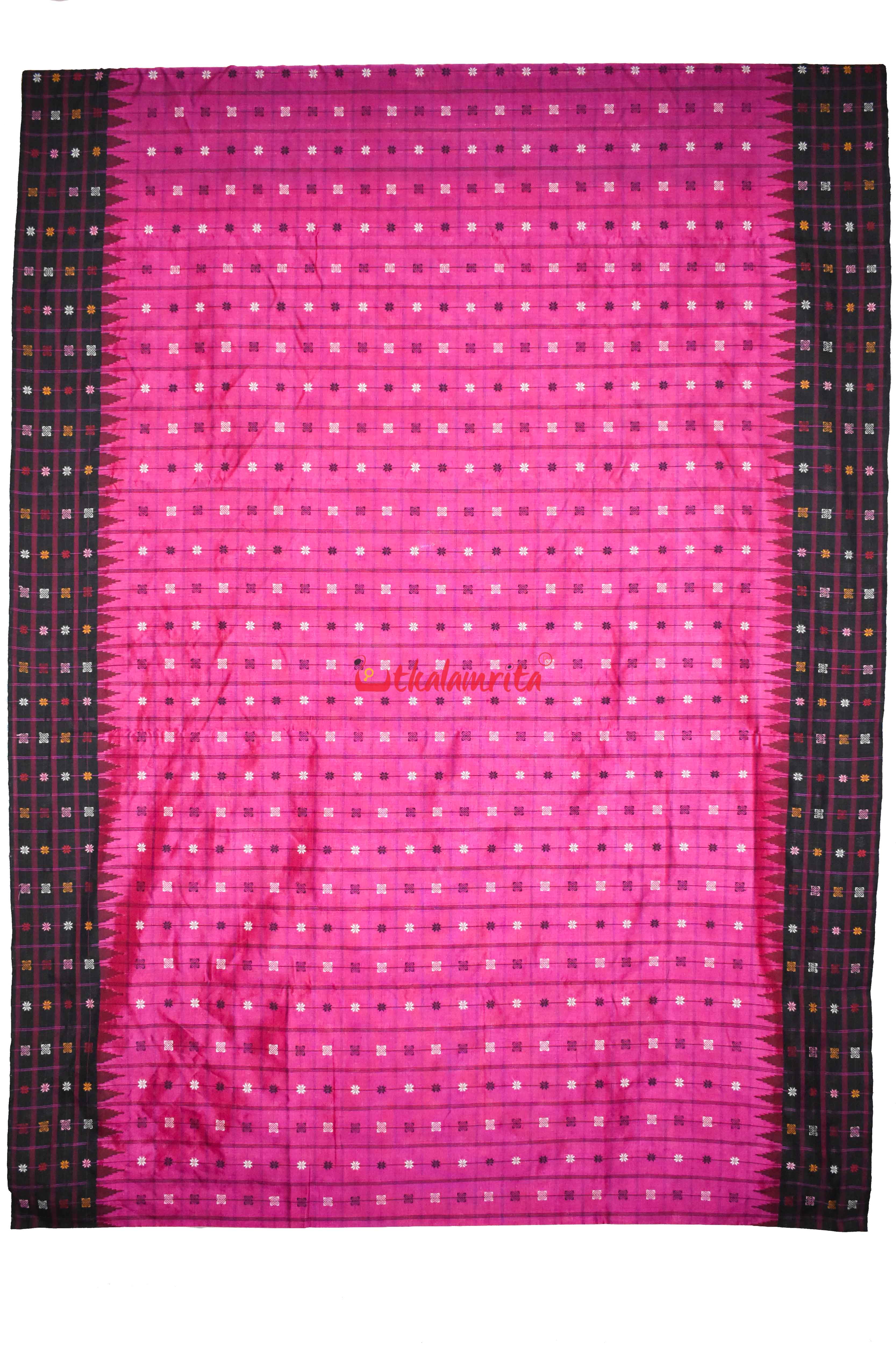 Magenta Sico Bapta Silk Saree