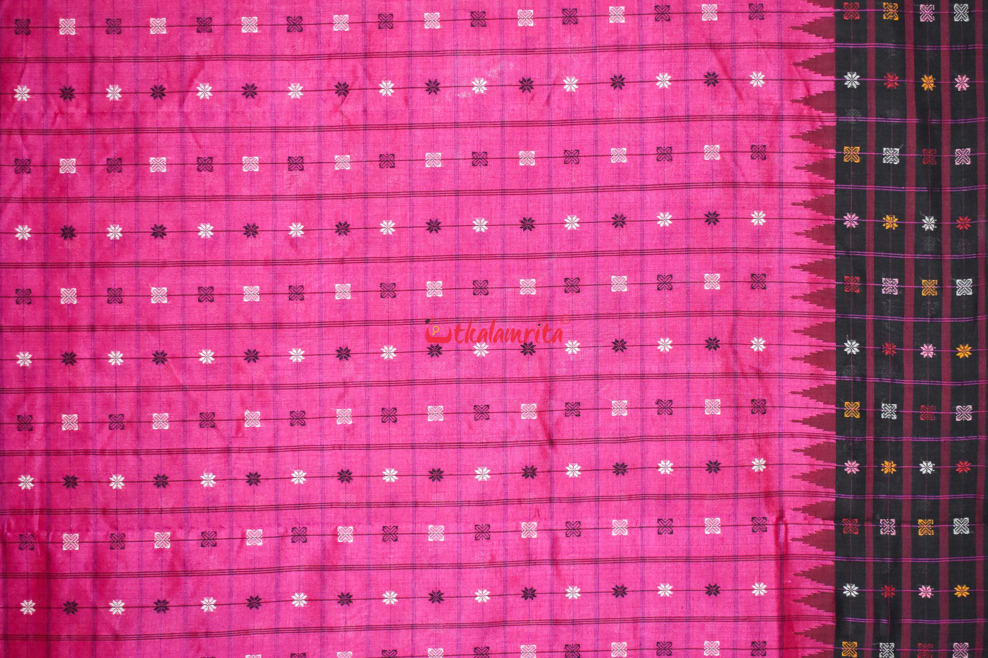 Magenta Sico Bapta Silk Saree