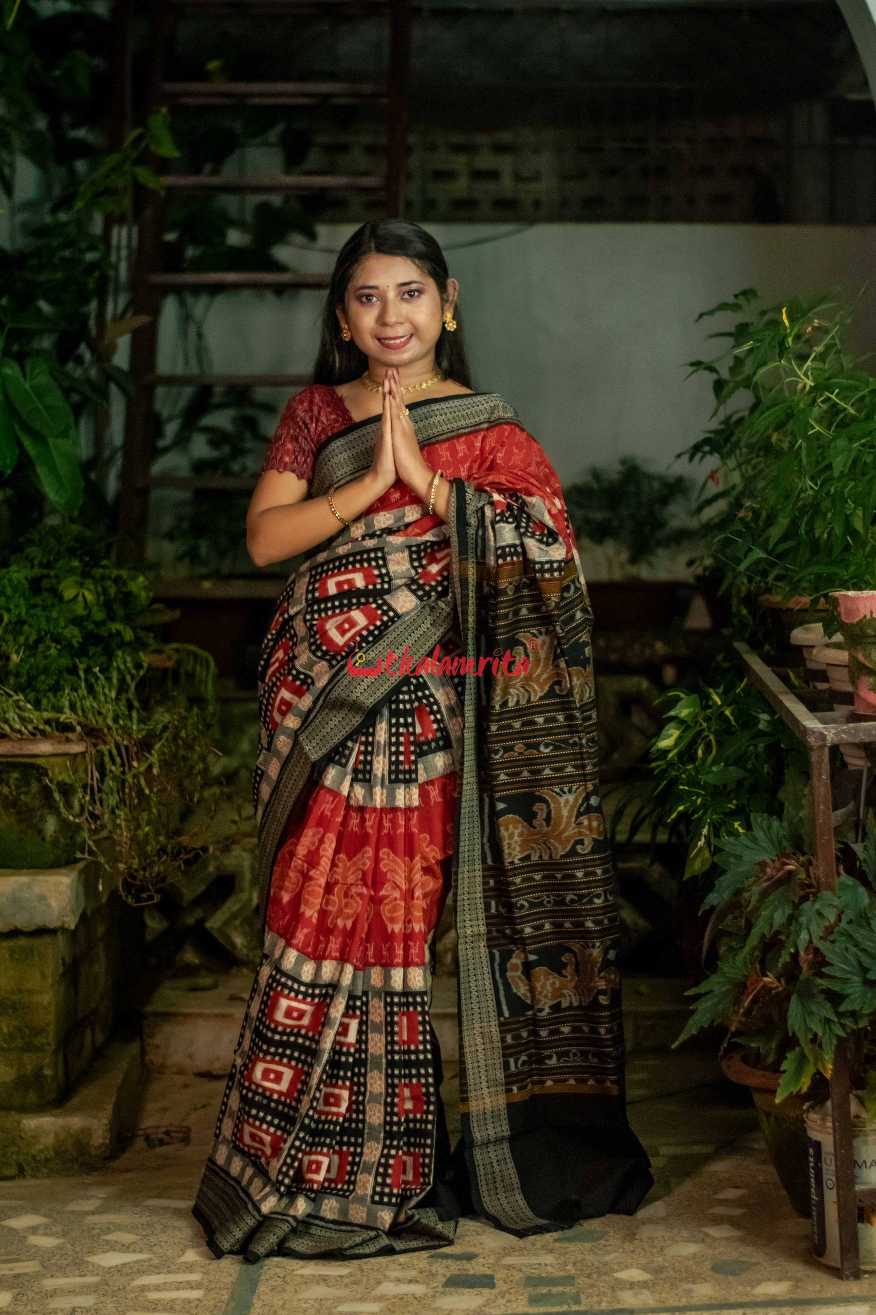 Swasthik Kuthi Pasapali Cotton saree