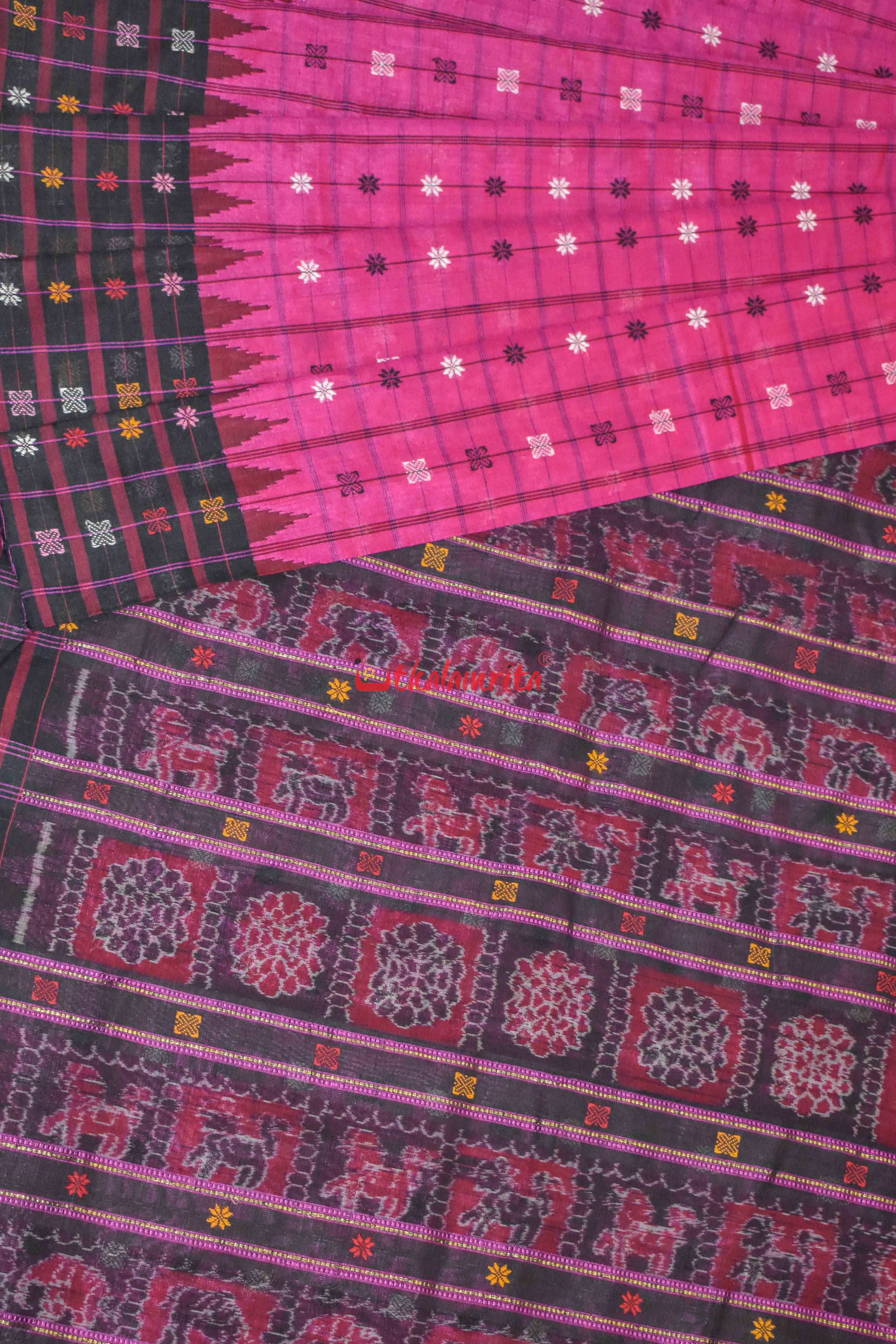 Magenta Sico Bapta Silk Saree