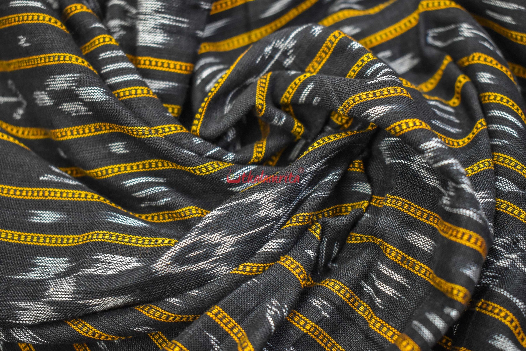 Tribal With Black Ikat Designer Saree