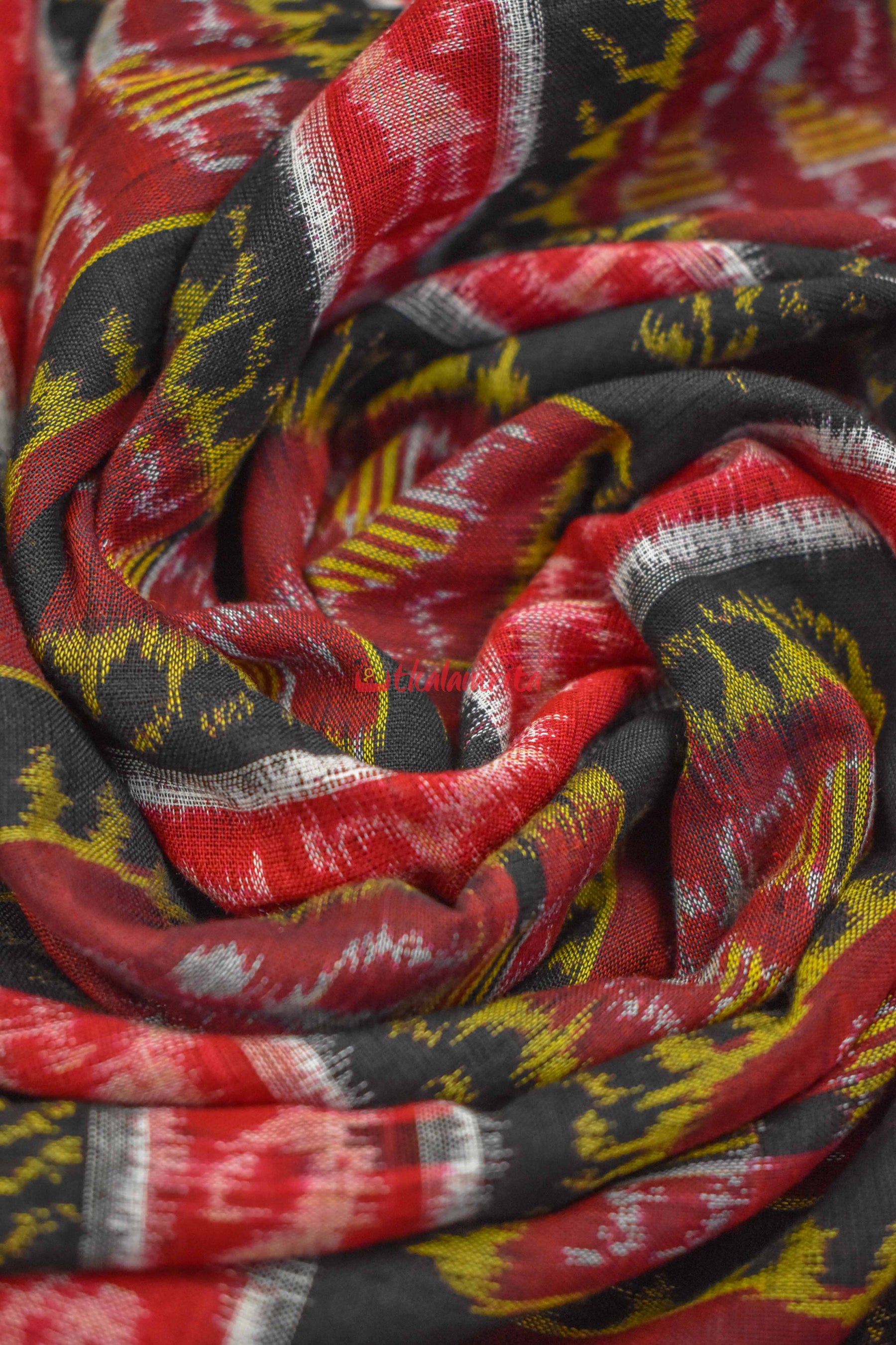 Tribal With Black Ikat Designer Saree