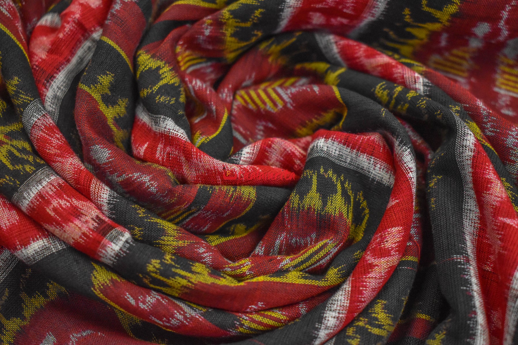 Tribal With Black Ikat Designer Saree