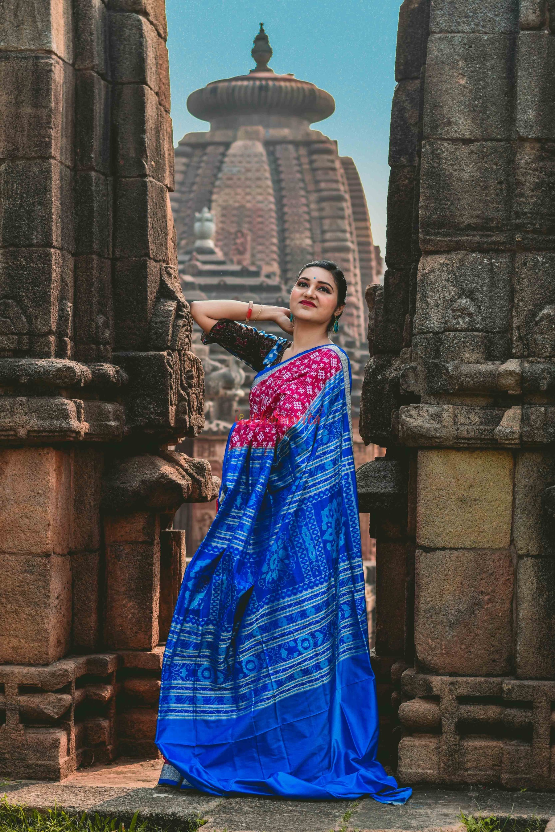 45 Kuthi Pink Pasapali Silk Saree