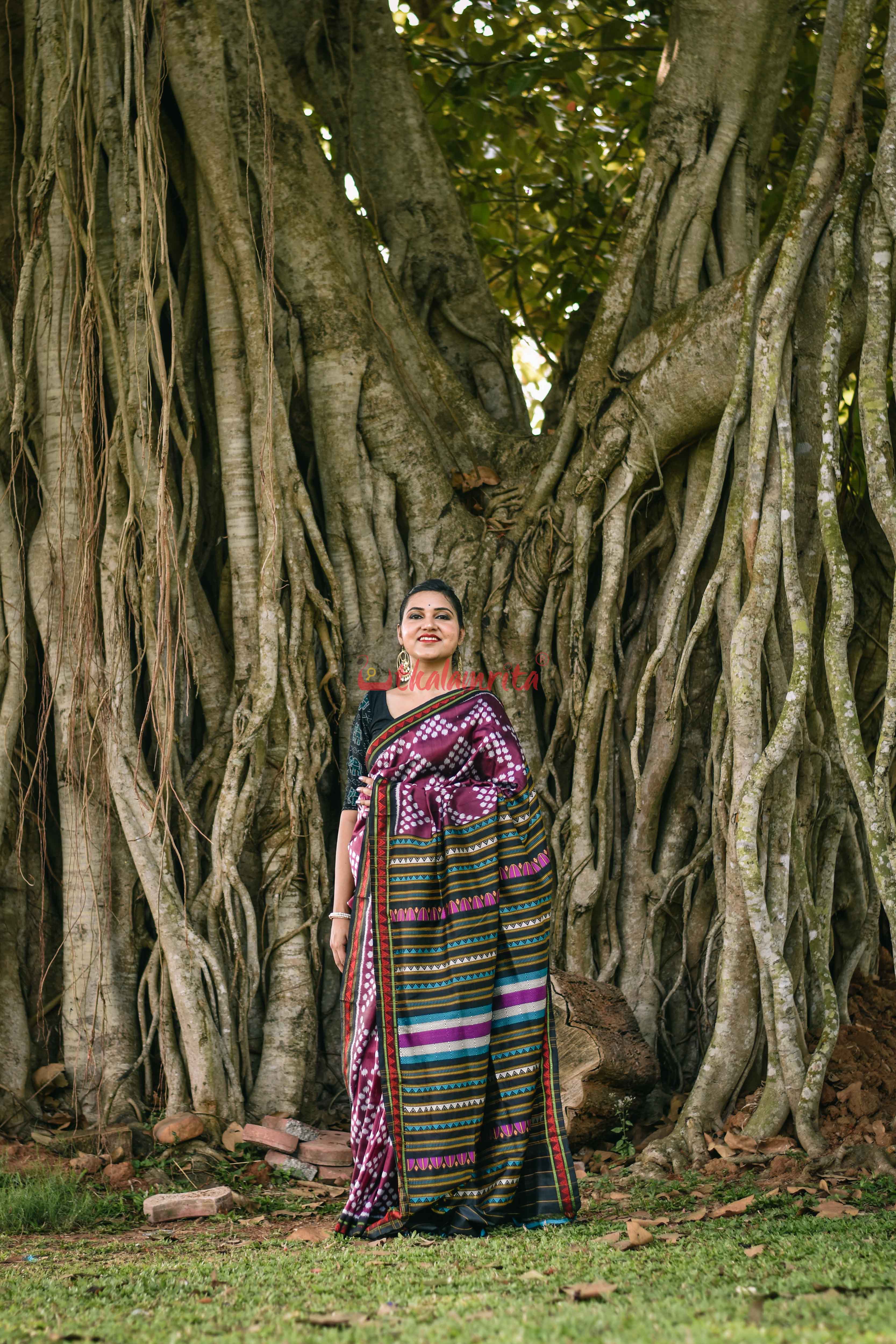 Jhoti Dongria Khandua Silk Saree